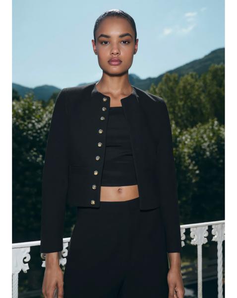 MANGO BUTTON DETAIL JACKET