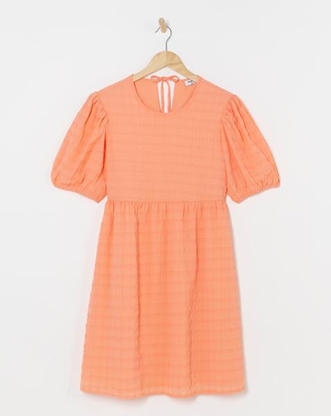 Simply Be Check Bow Detail Smock Dress