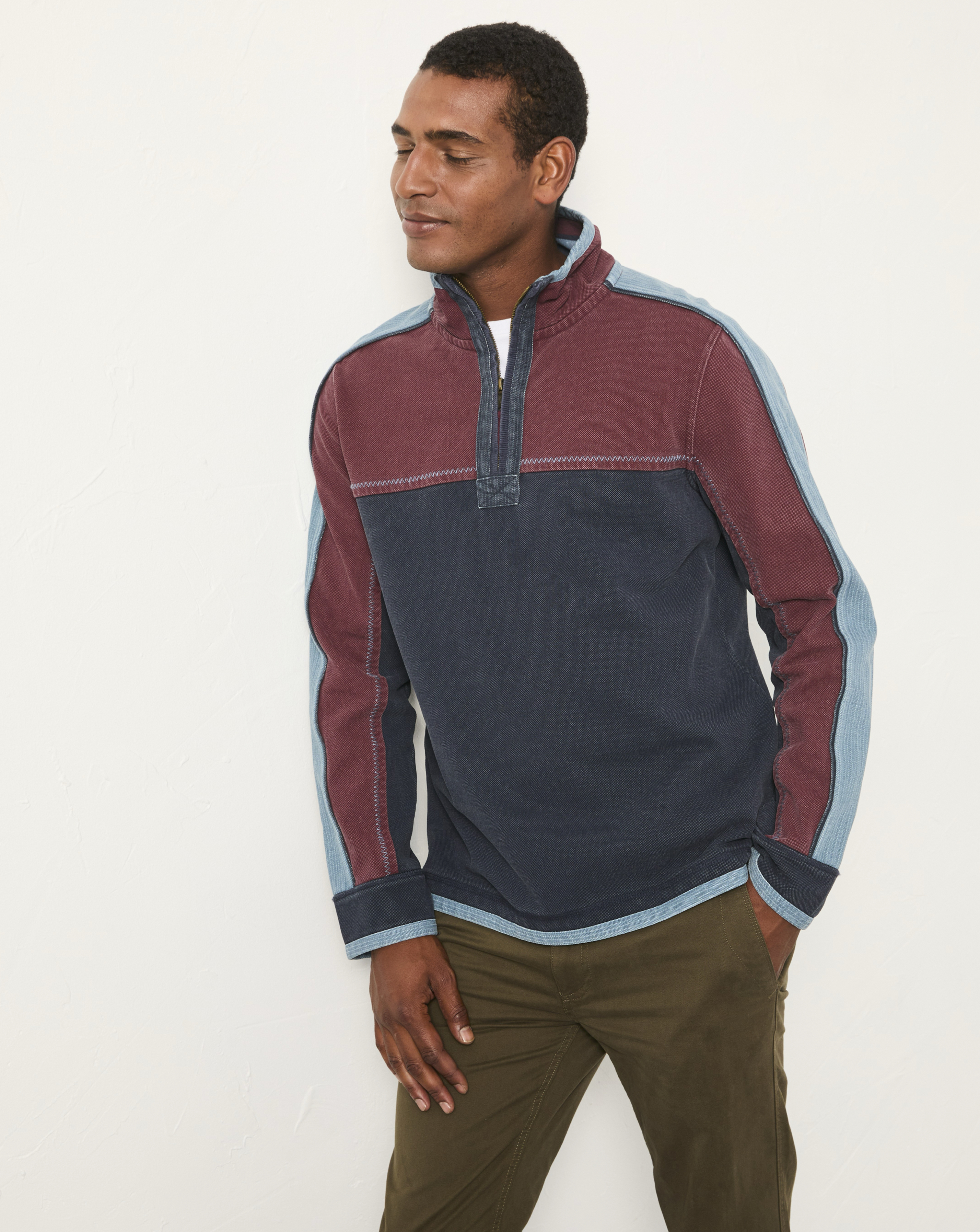FatFace Airlie Yoke Sweatshirt - Navy