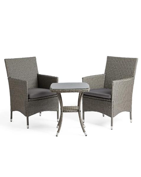 VonHaus Bali Rattan Garden Bistro Set