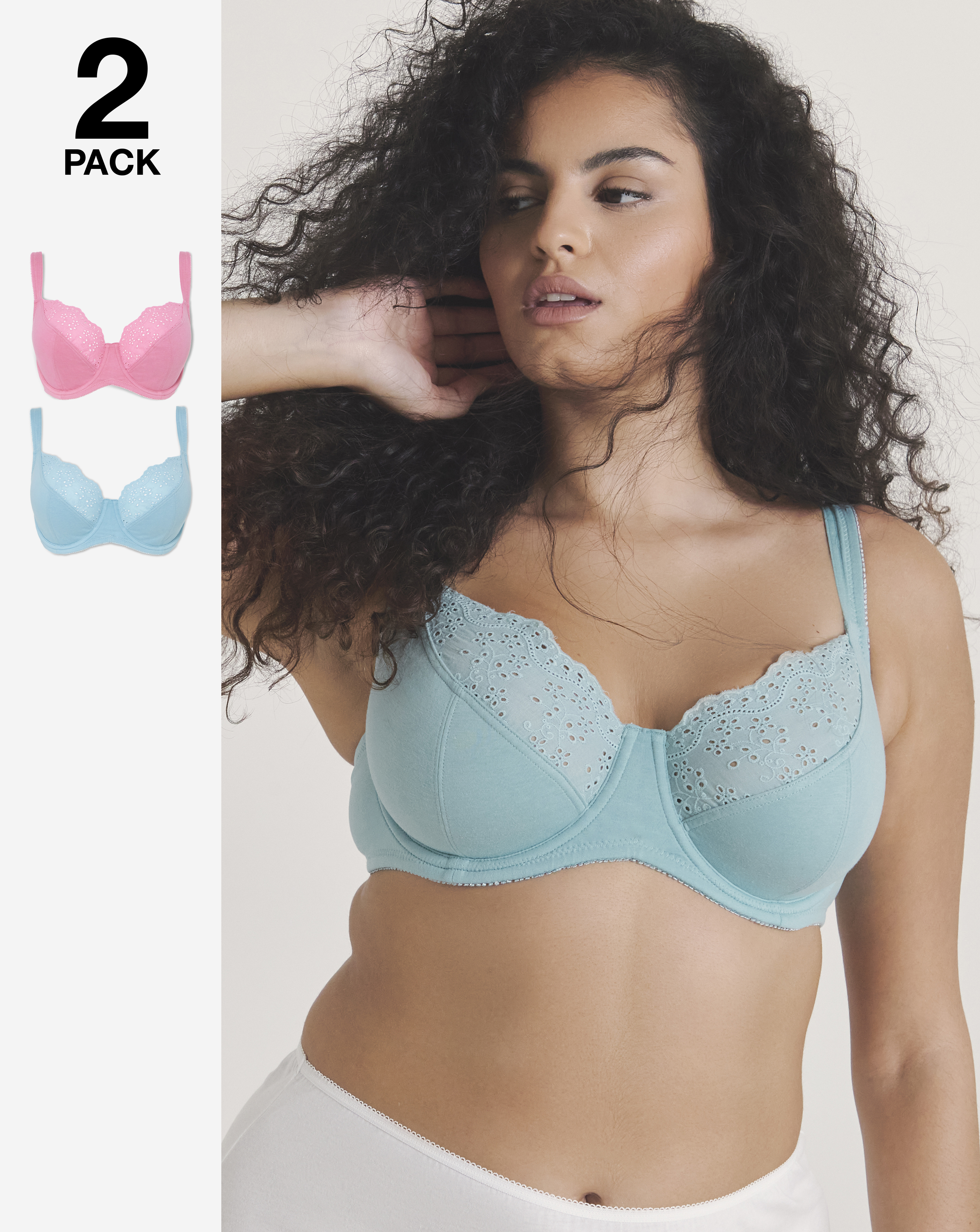2 Pack New Jane Wired Full Cup Bras