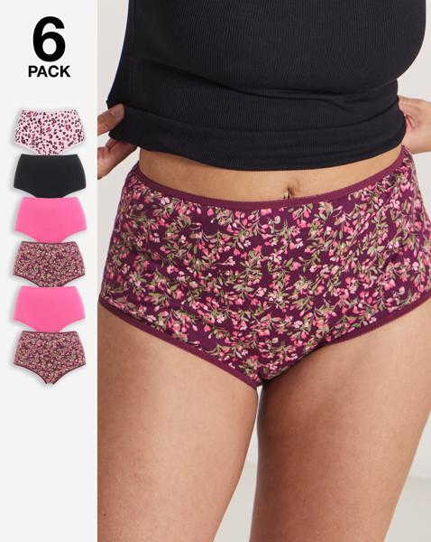 6 Pack Full Brief Knickers