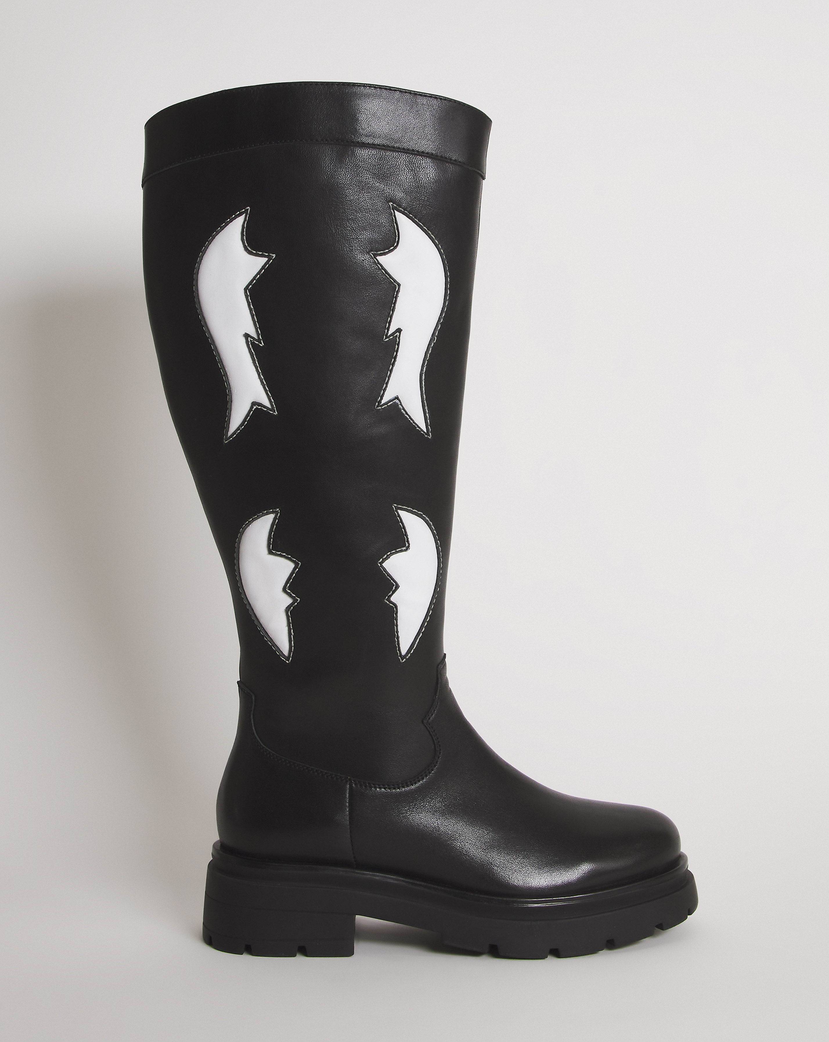 Western Chunky Knee Boots Wide SC