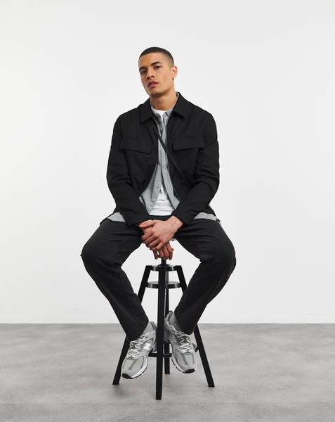 Straight Fit Stretch Jean Black