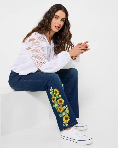 JB Sophia Sunflower Flared Jeans