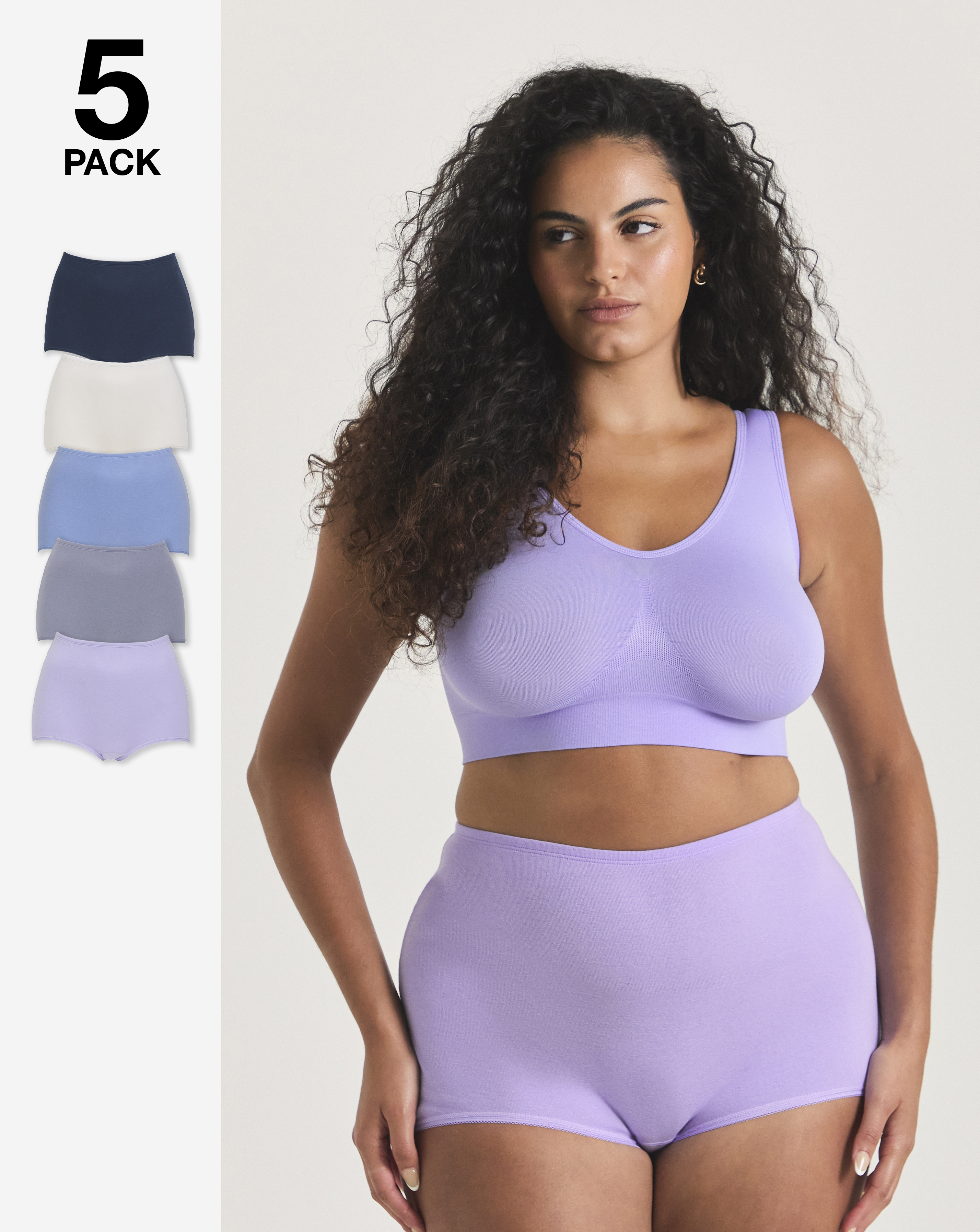 Pretty Secrets 5 Pack Comfort Shorts