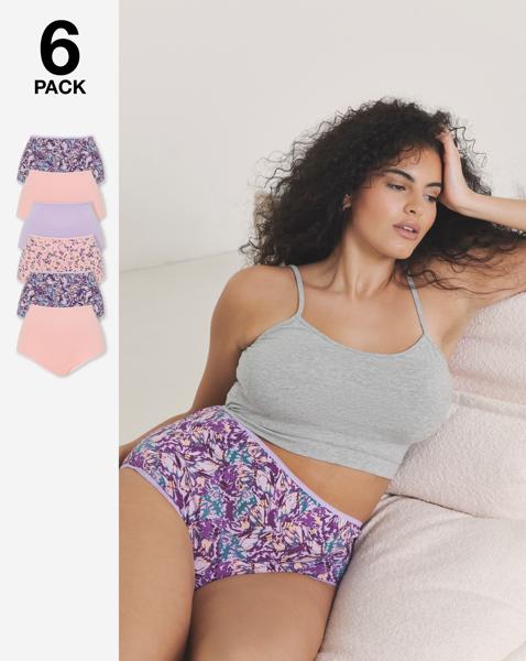 6 Pack Full Brief Knickers