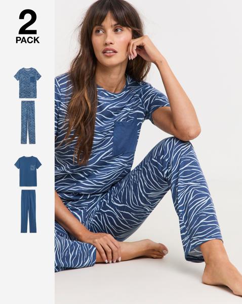 Zebra Print 2 Pack Value PJ Set