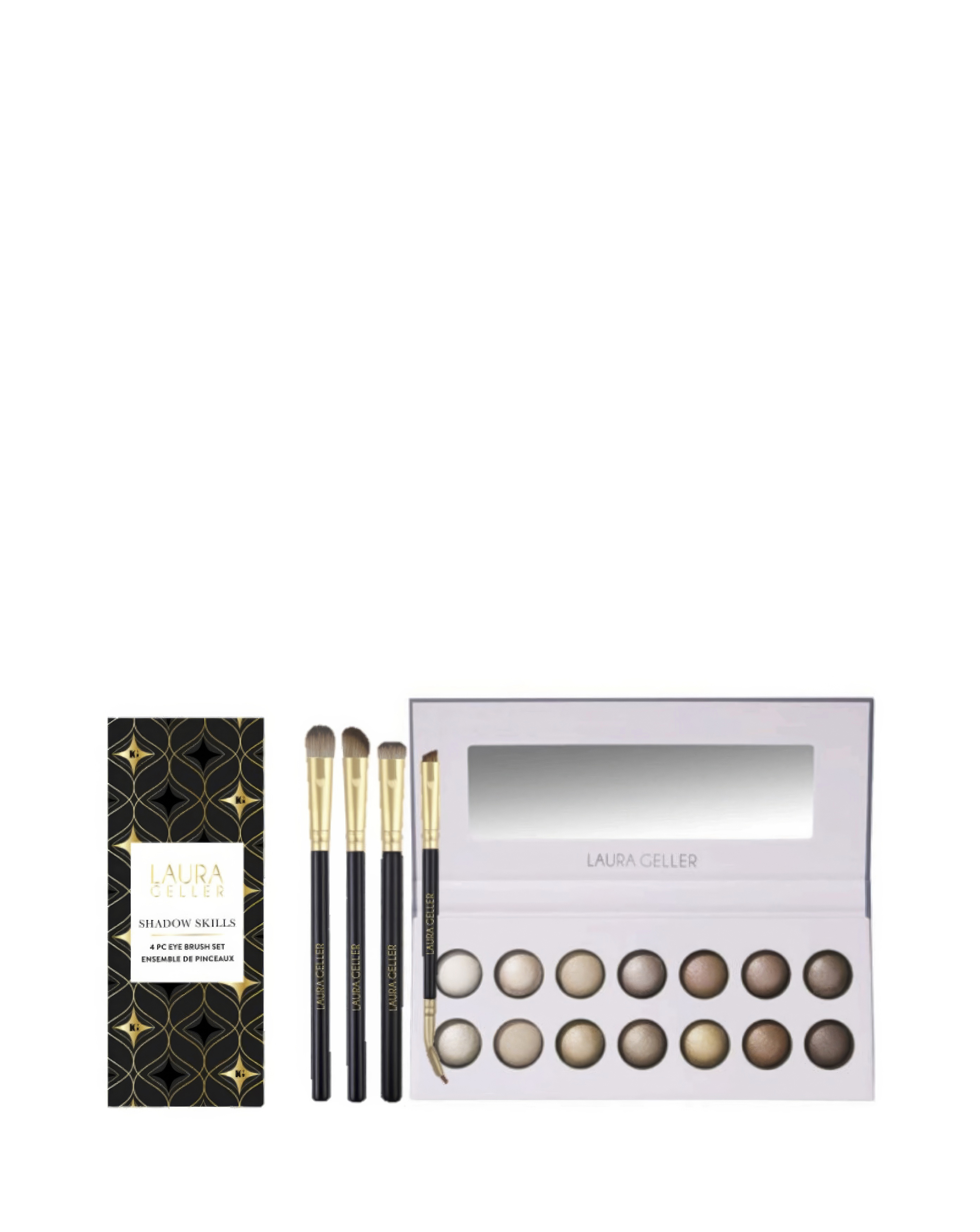 LG 14 Eyeshadows Soho and brushes