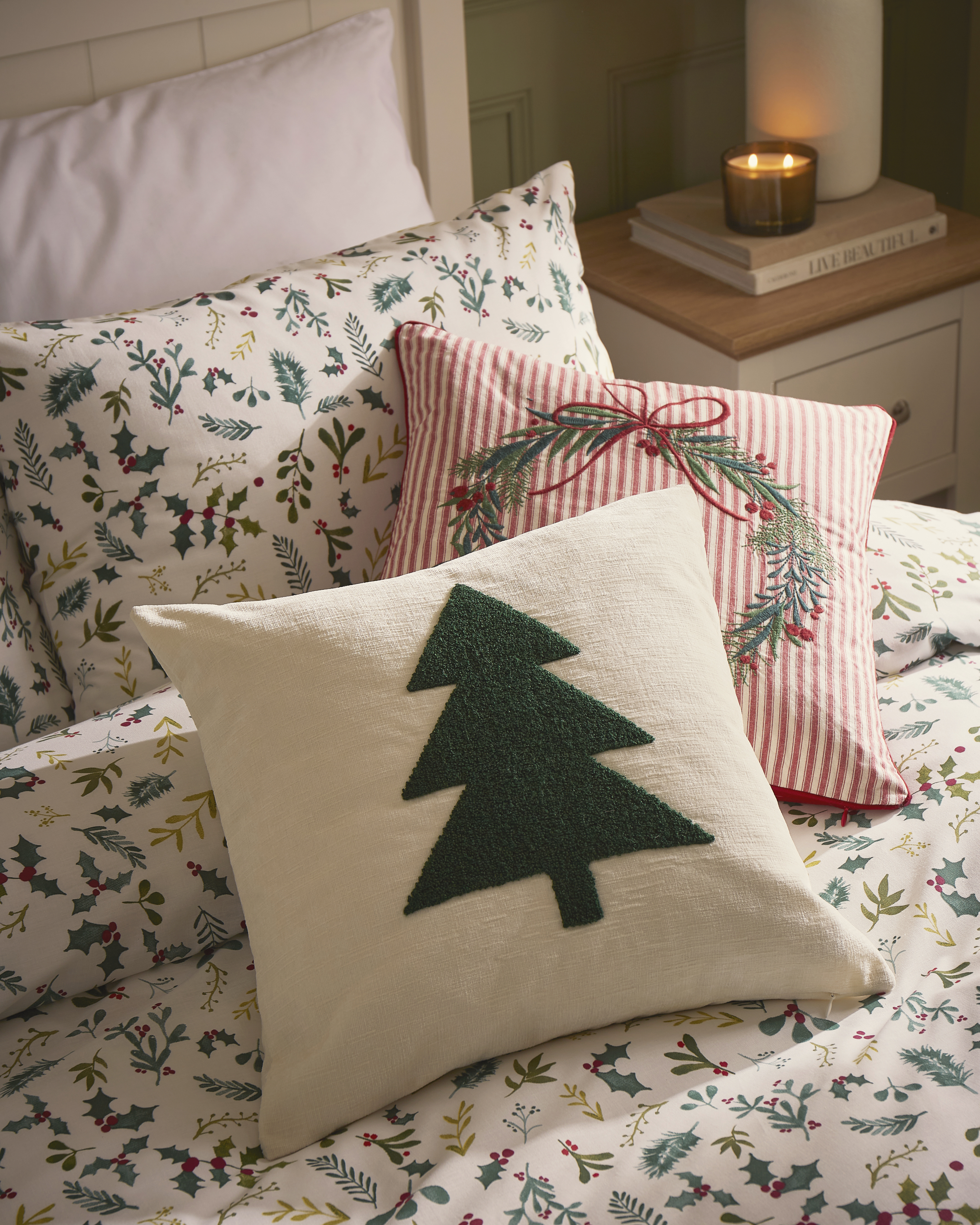 Boucle Christmas Tree Cushion