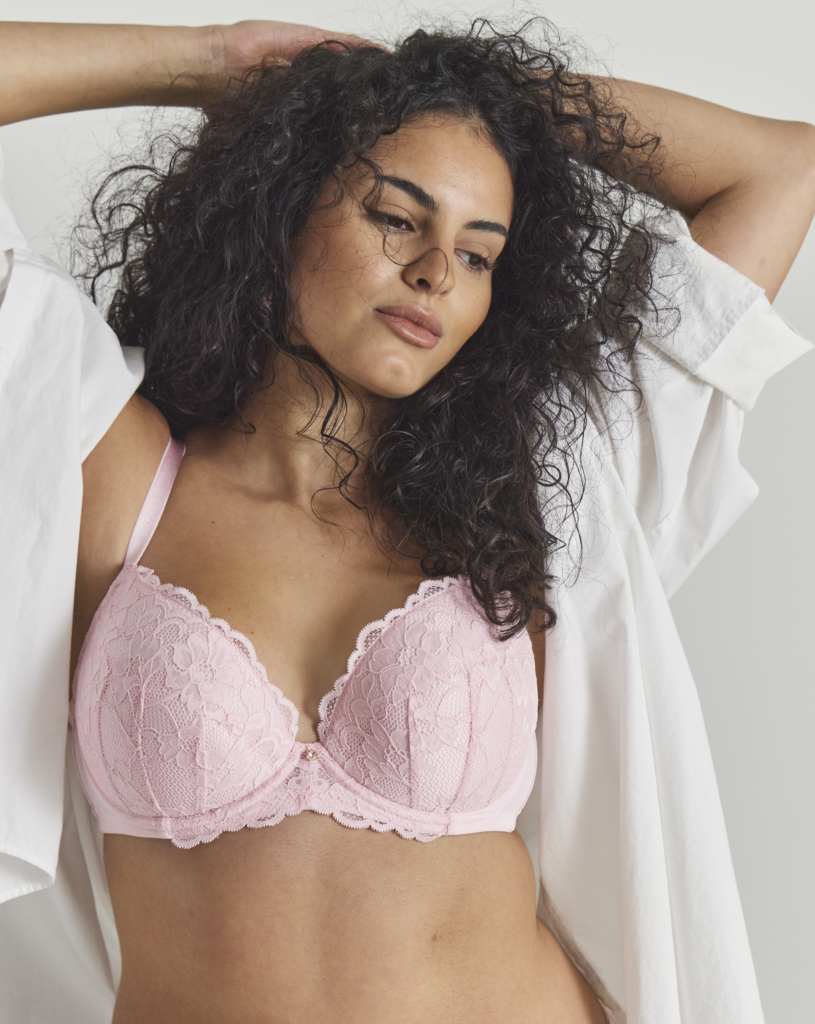 Ann Summers Sexy Lace Plunge Bra Pink