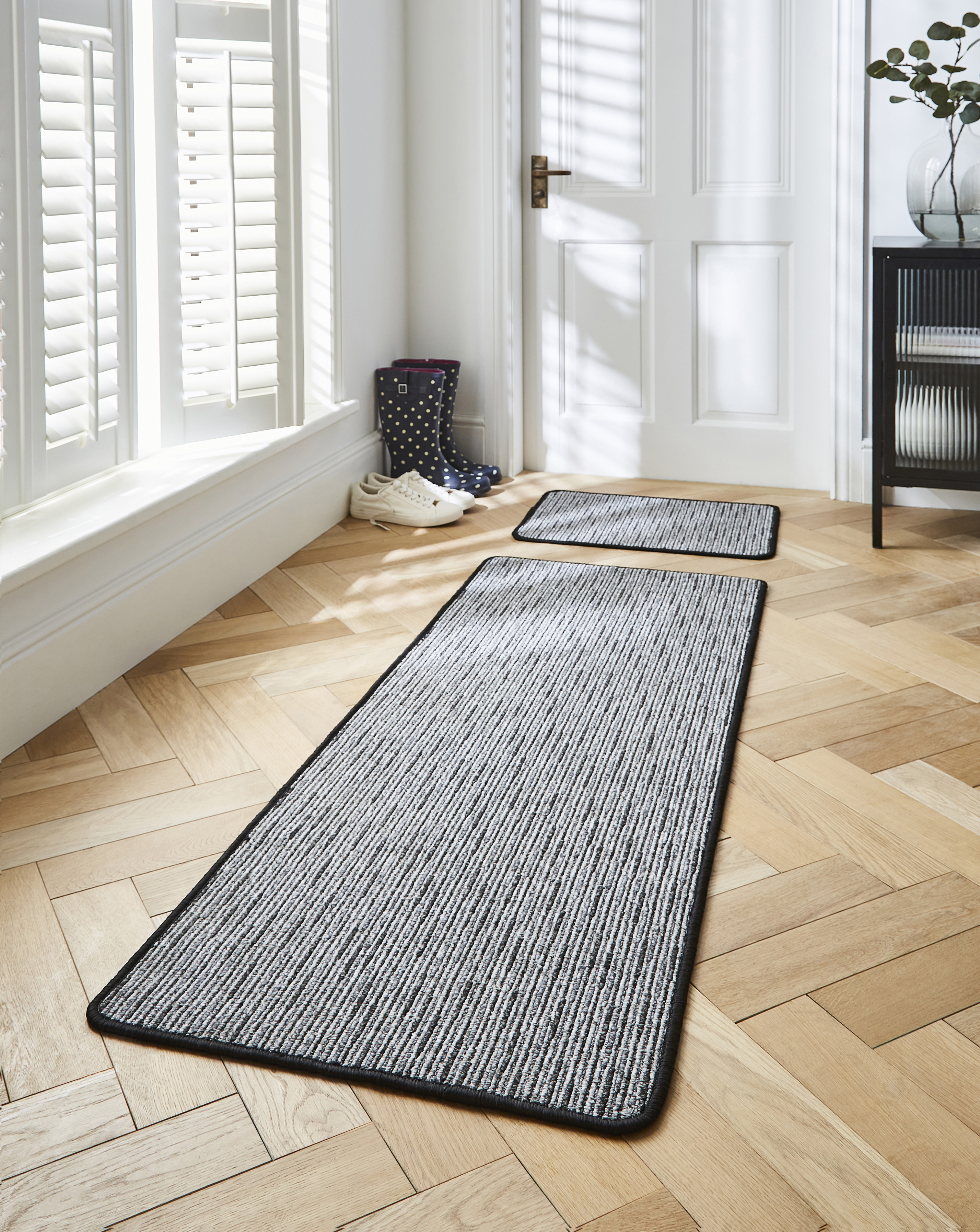 Stripe Washable Runner & Doormat Set