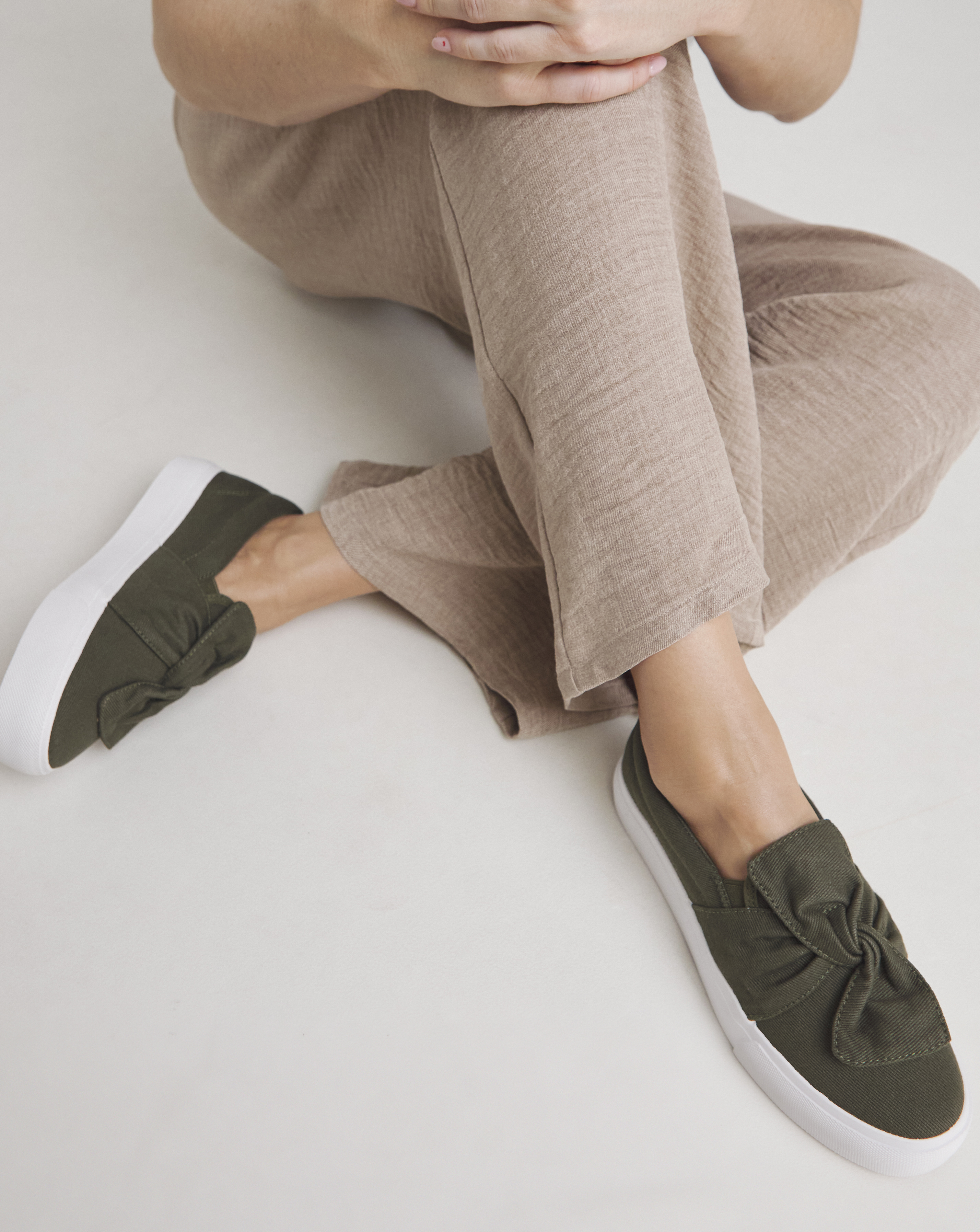 Slip On Trainer With Twist Ex Wide Fit