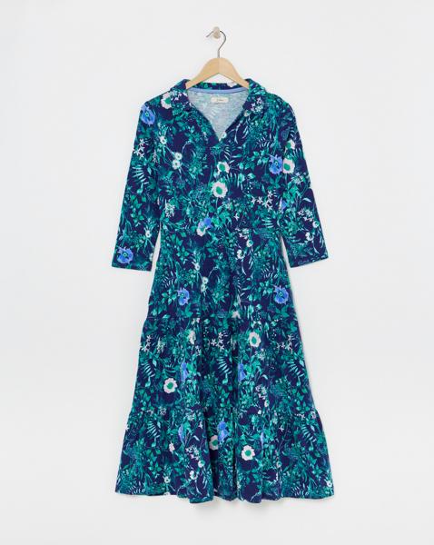 Julipa Pure Cotton Tiered Midi Dress