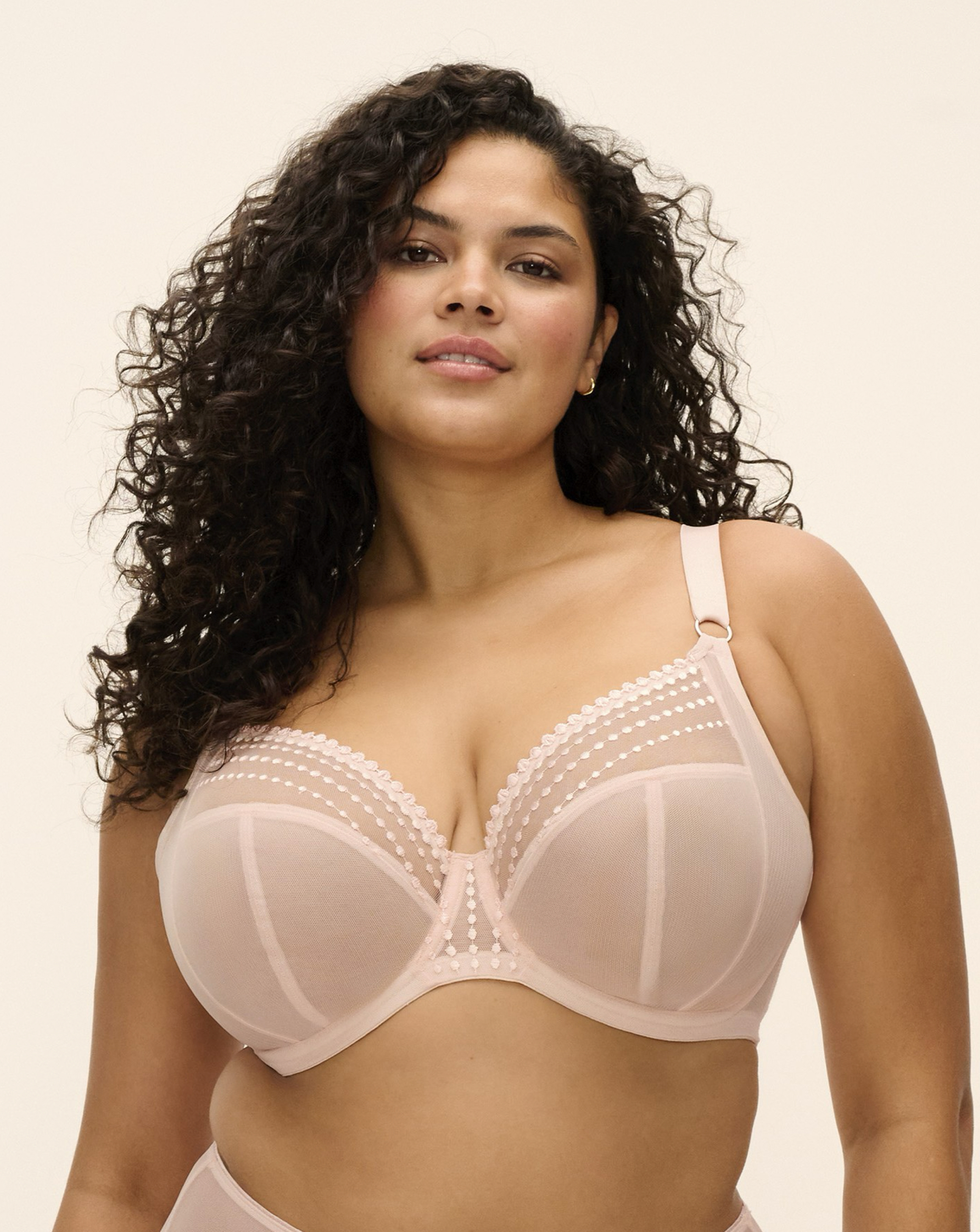 Elomi Women's Pearl Blush Matilda Plunge Wired Bra Pearl 42Ff
