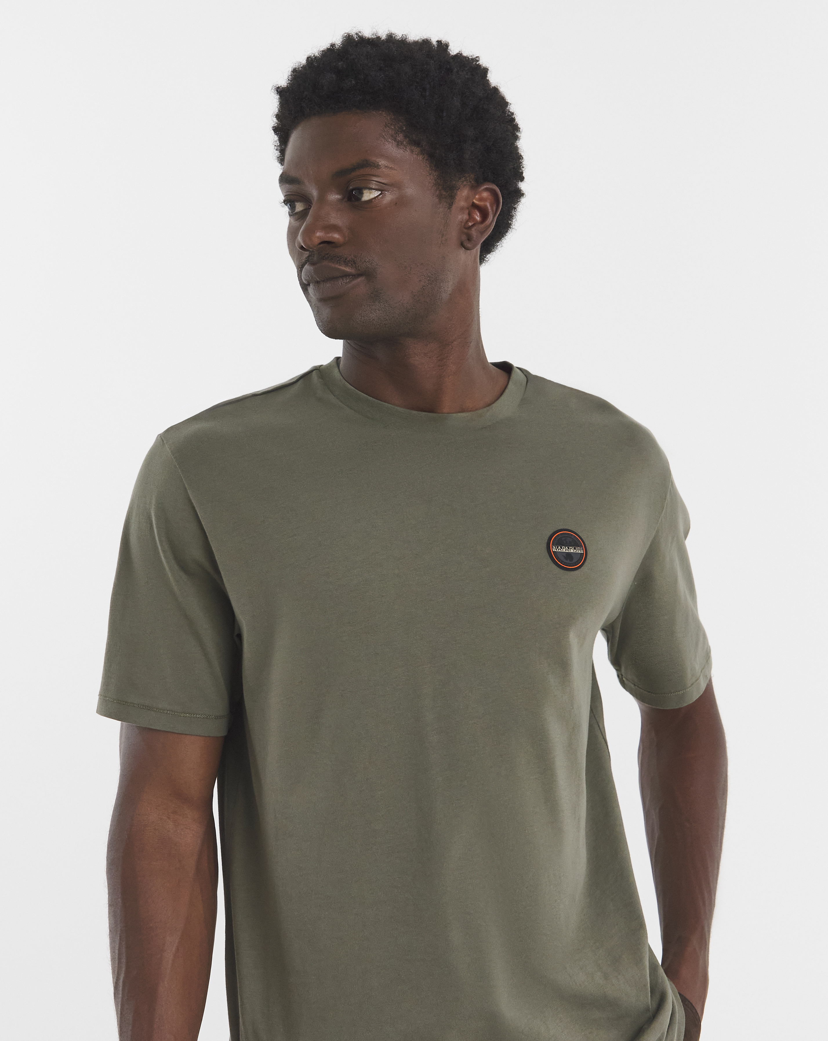 Napapijri Badge Logo T-Shirt - Green