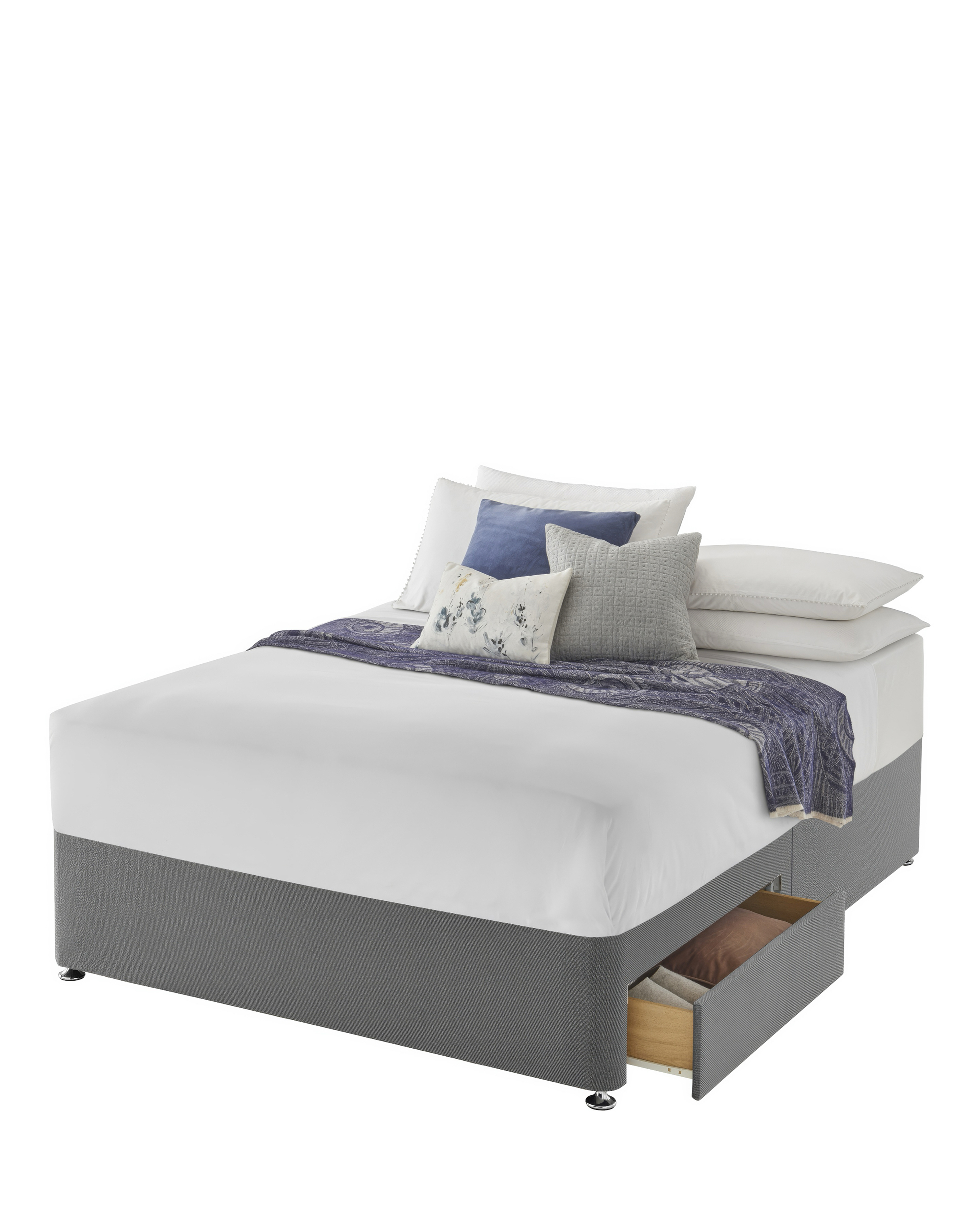 Silentnight Fabric 2 Drawer Divan Base