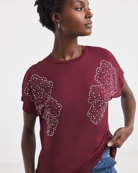 Floral Embellished T-Shirt
