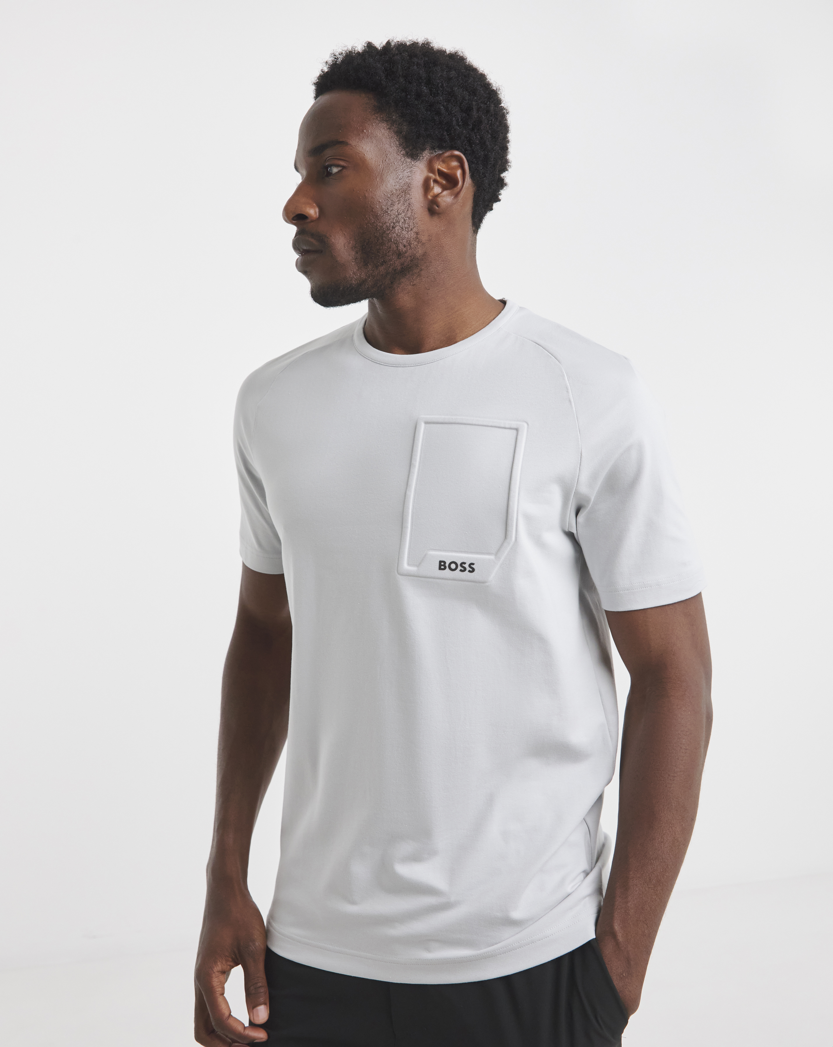 BOSS Tech T-Shirt - Light Grey