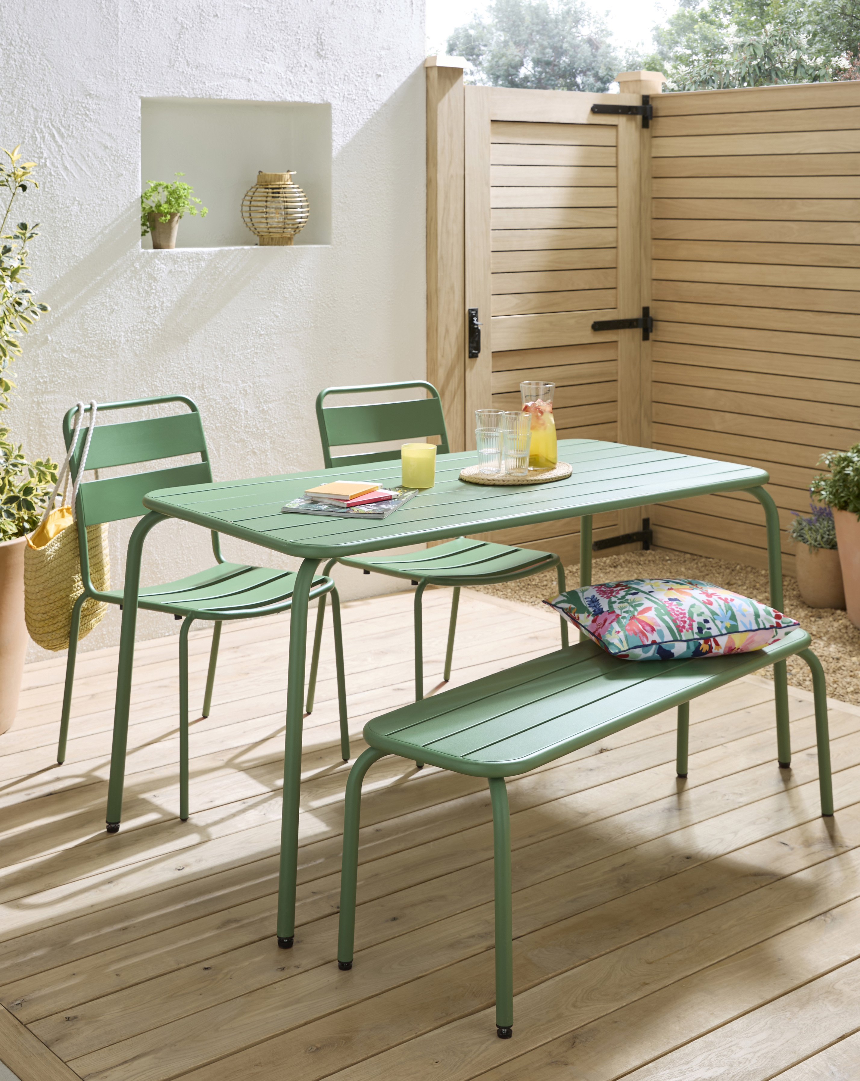 Rio Metal Dining Set - Bench