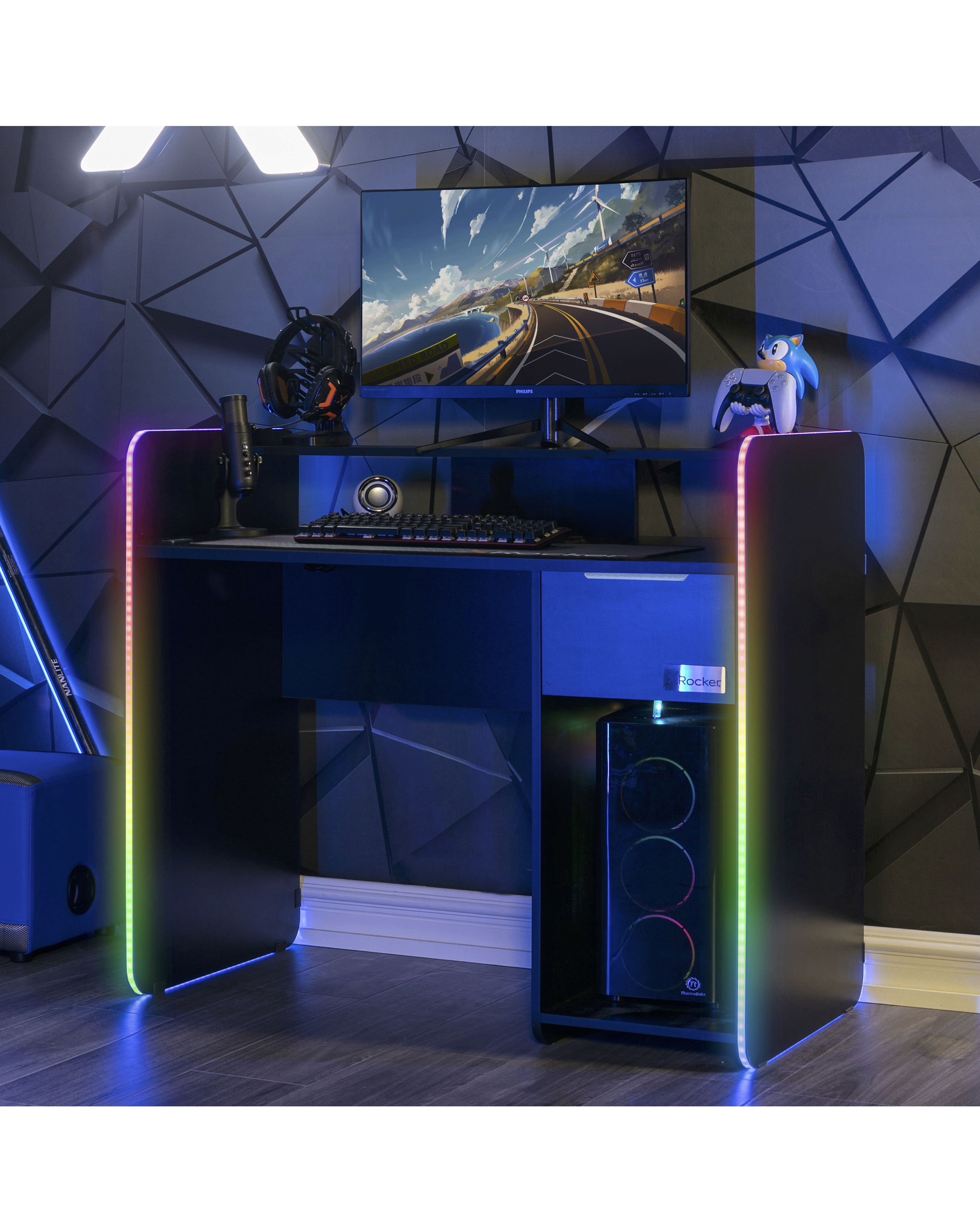 X Rocker Electra LED & Charging Desk