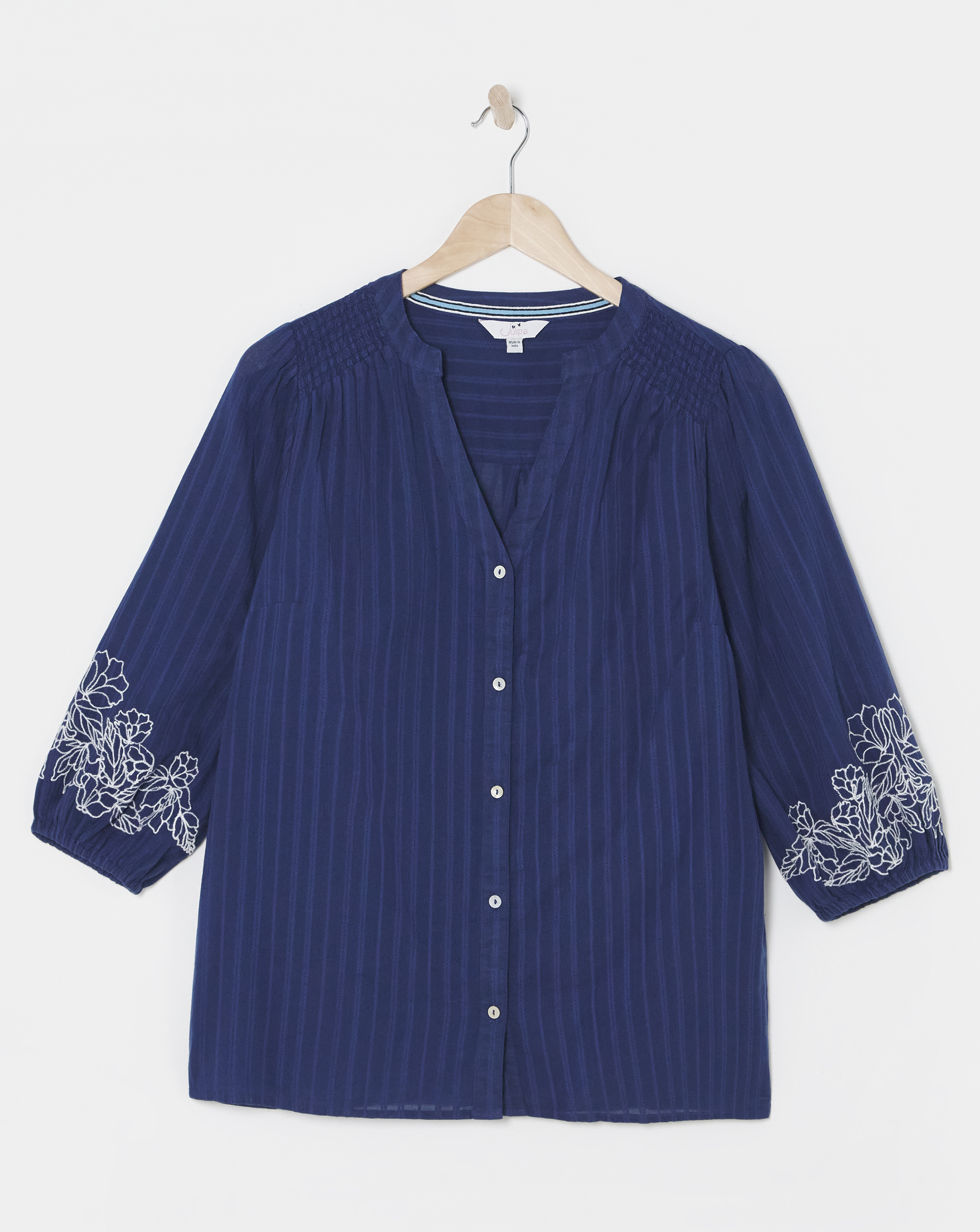 Julipa Embroidered Sleeve Blouse