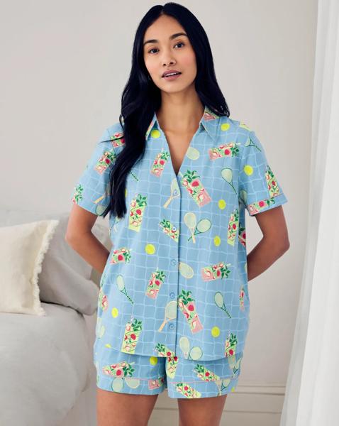 Chelsea Peers Button Up Short Set