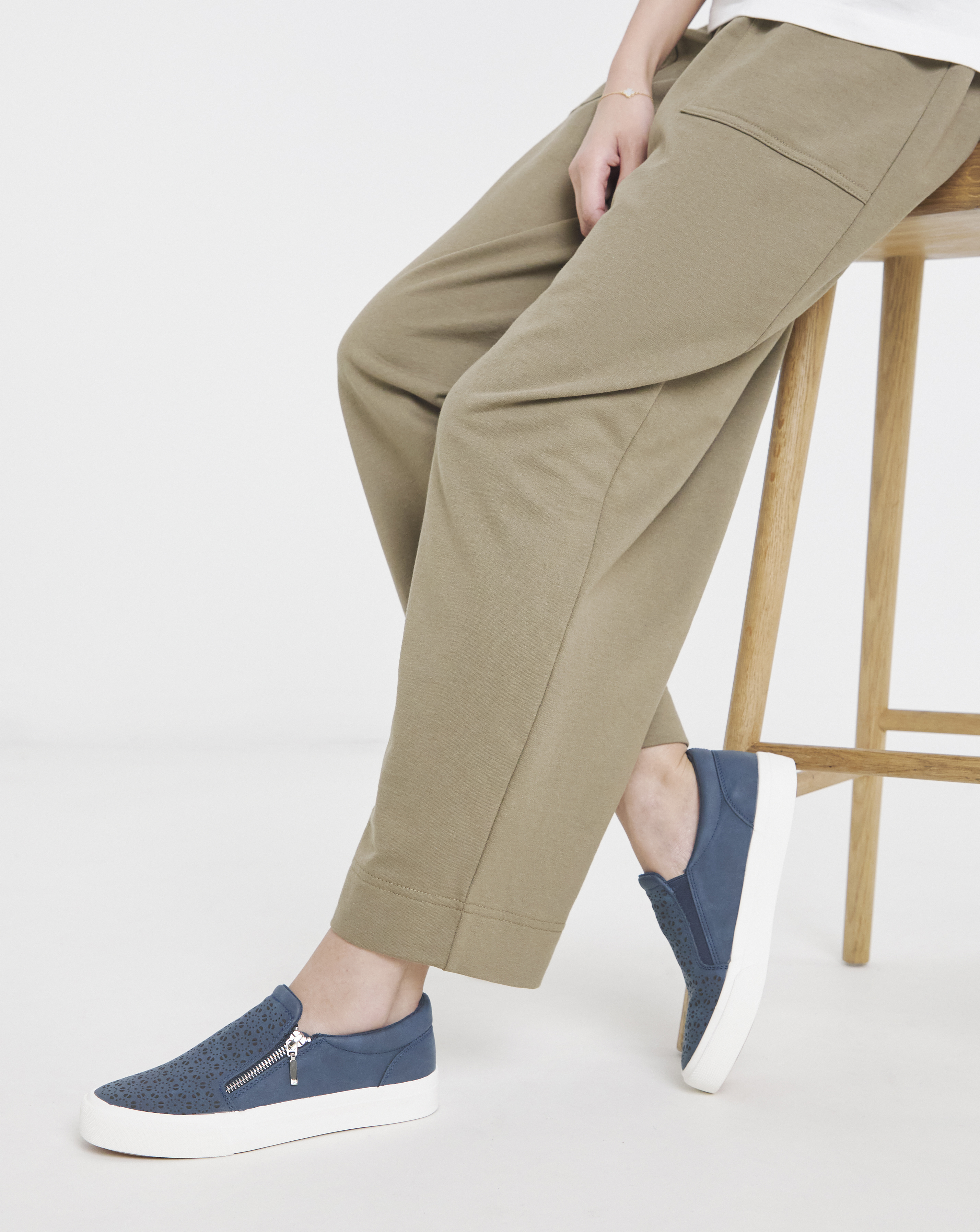 Zip Detail Slip on Trainer E Fit