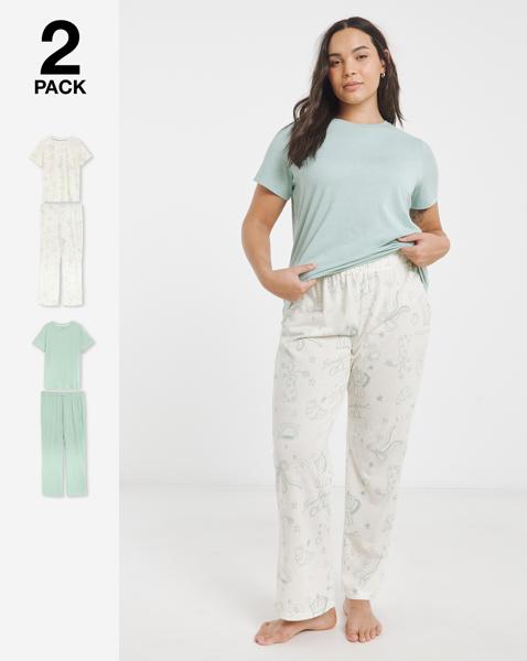 Simply Be Value 2 Pack Pyjama Sets