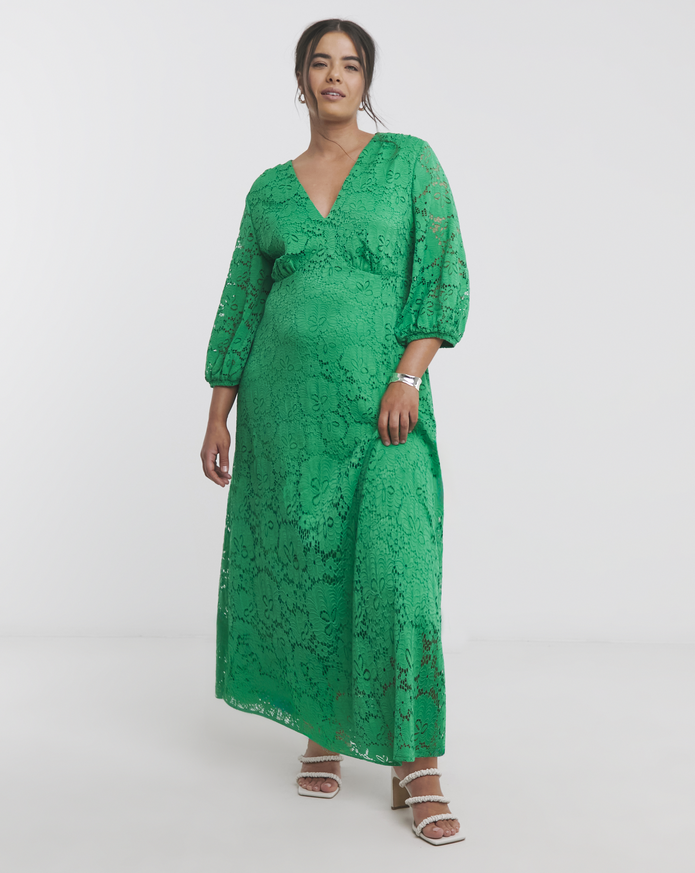 Joanna Hope Midi Lace Dress