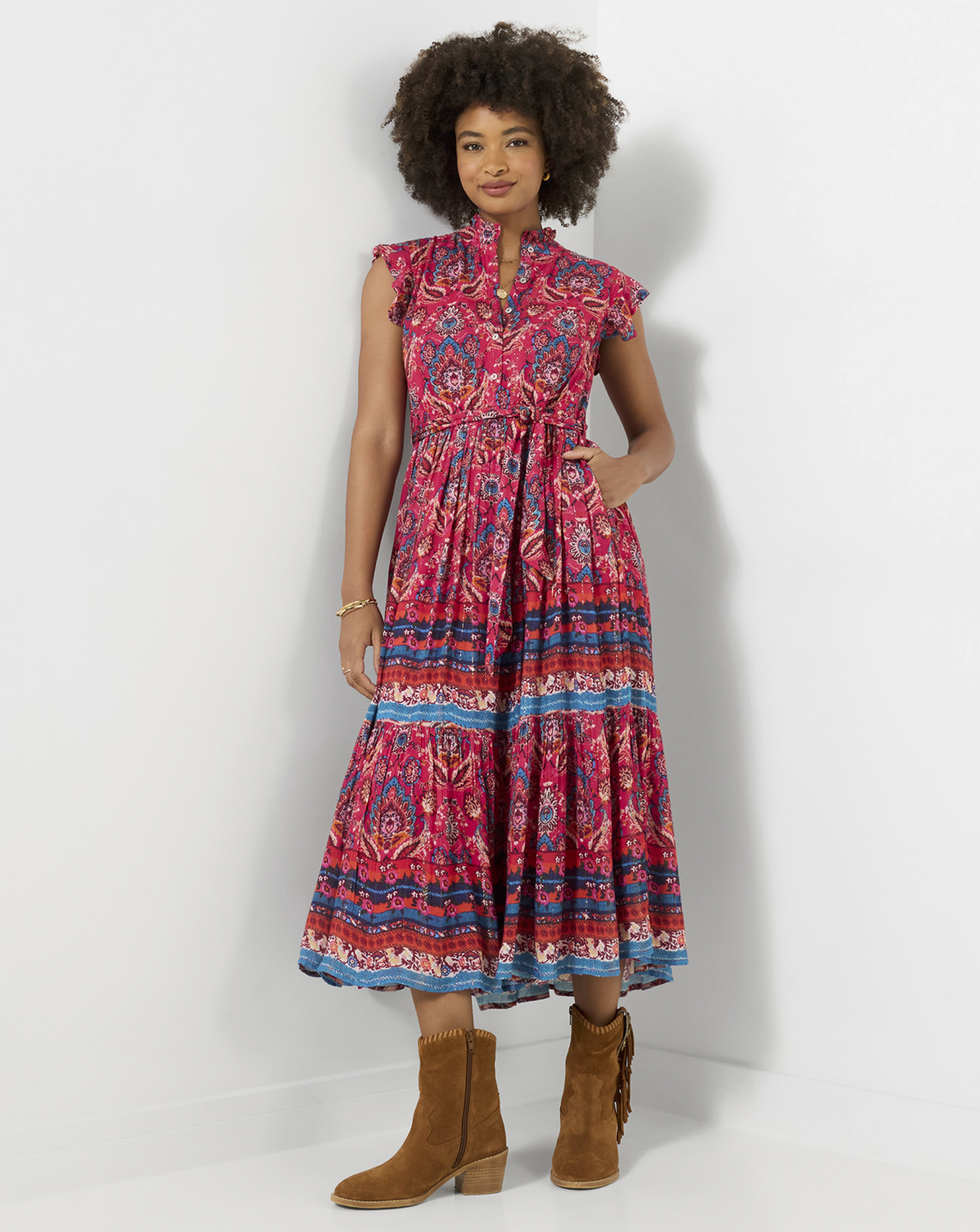 JB California Sunsets Maxi Dress Petite