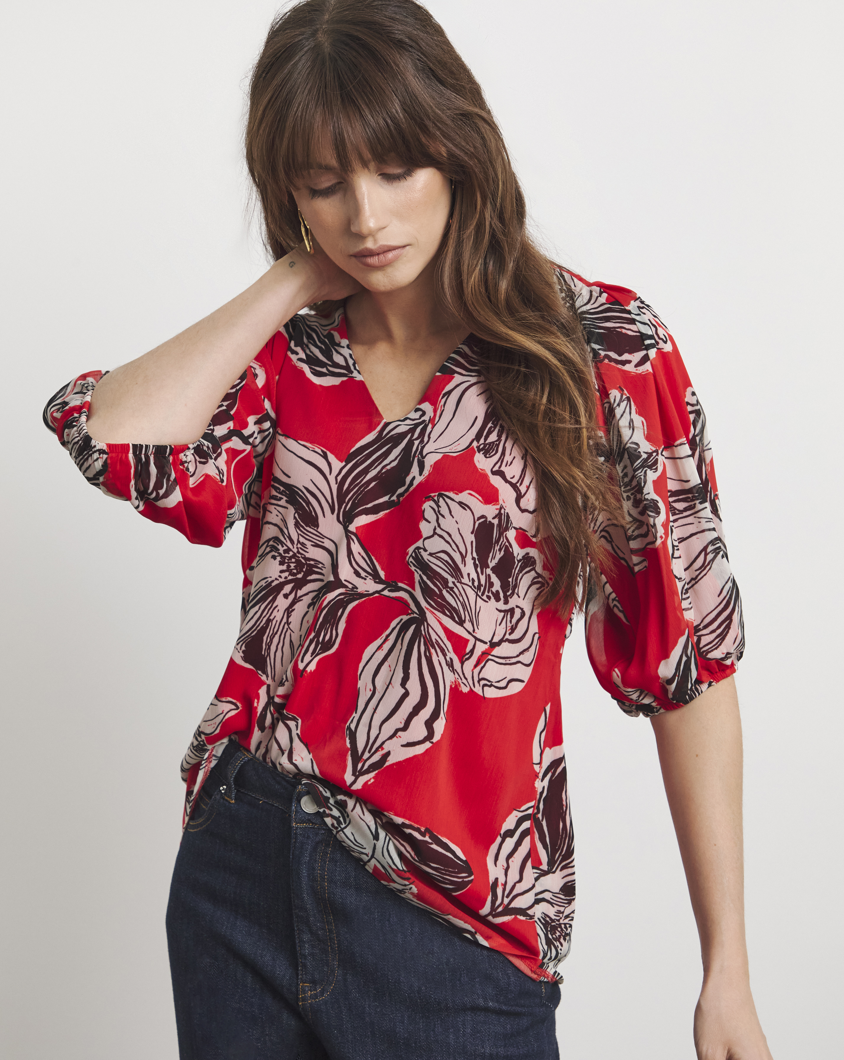 Joanna Hope Puff Sleeve Top