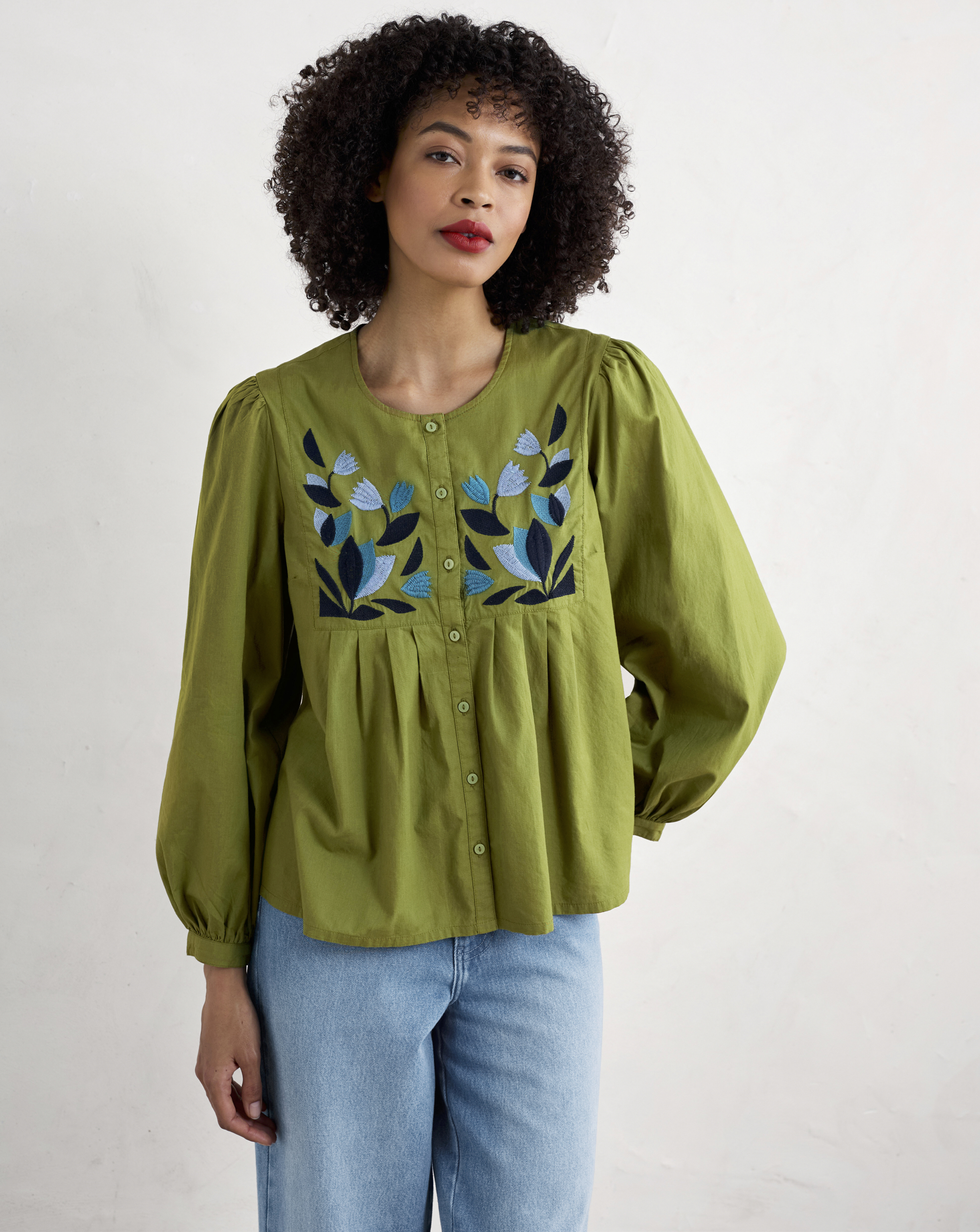 Seasalt Cornwall Embroidered Shirt