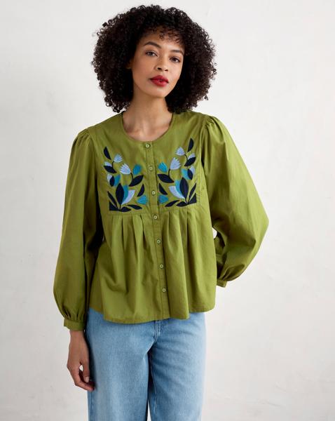 Seasalt Cornwall Embroidered Shirt