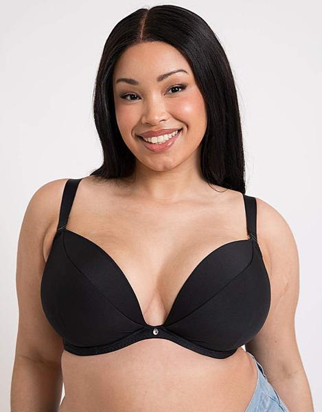 Curvy Kate DD+ Superplunge Multiway Bra In Black | UK Size 30DD Women's