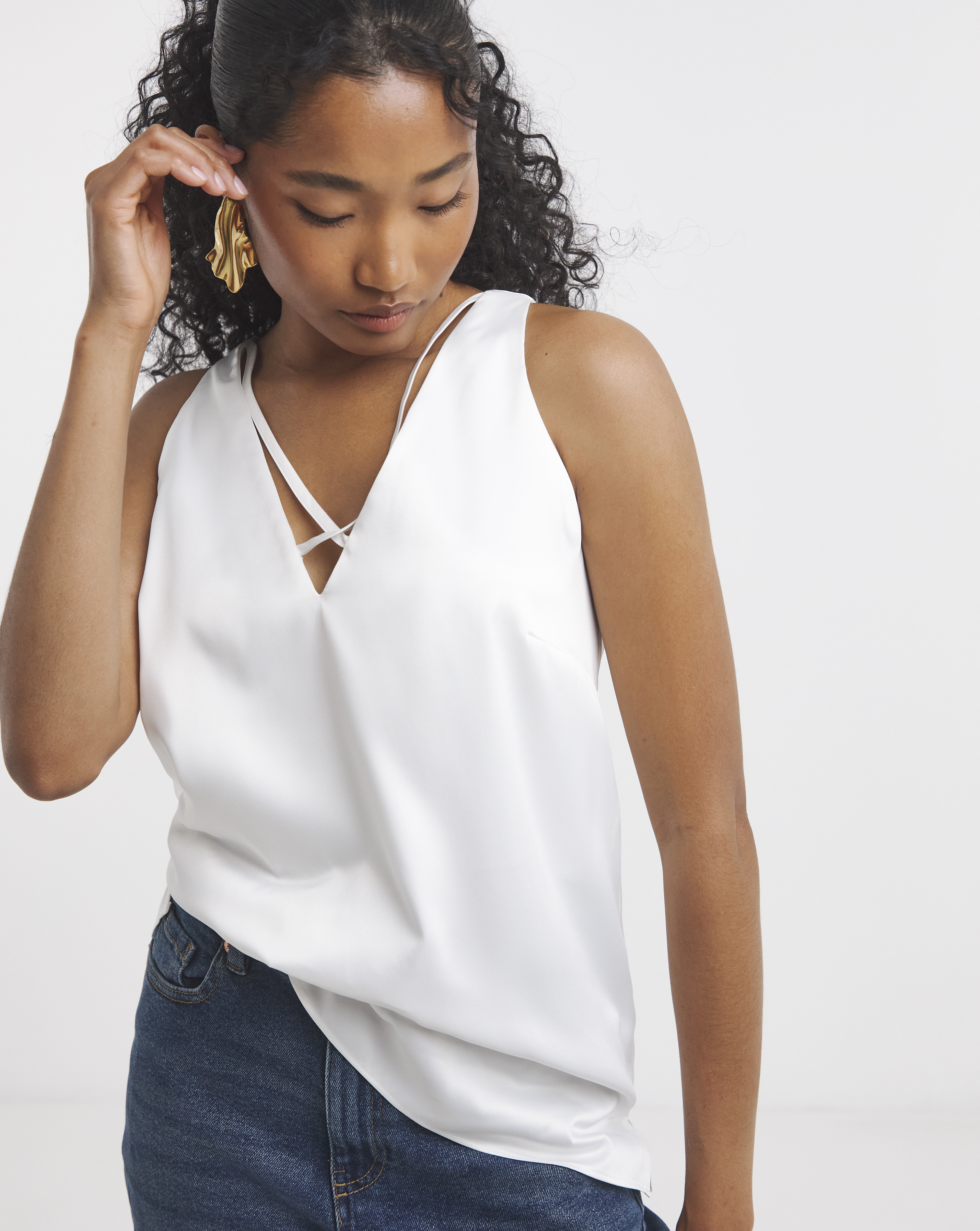 Satin Criss Cross Cami