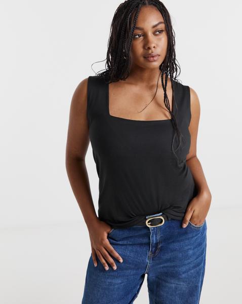 Double Layer Square Neck Vest
