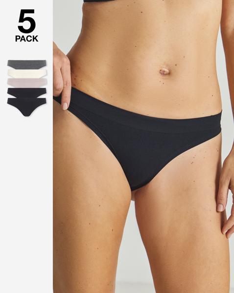 Dorina Rosanne 5 Pack Knicker Blk Multi