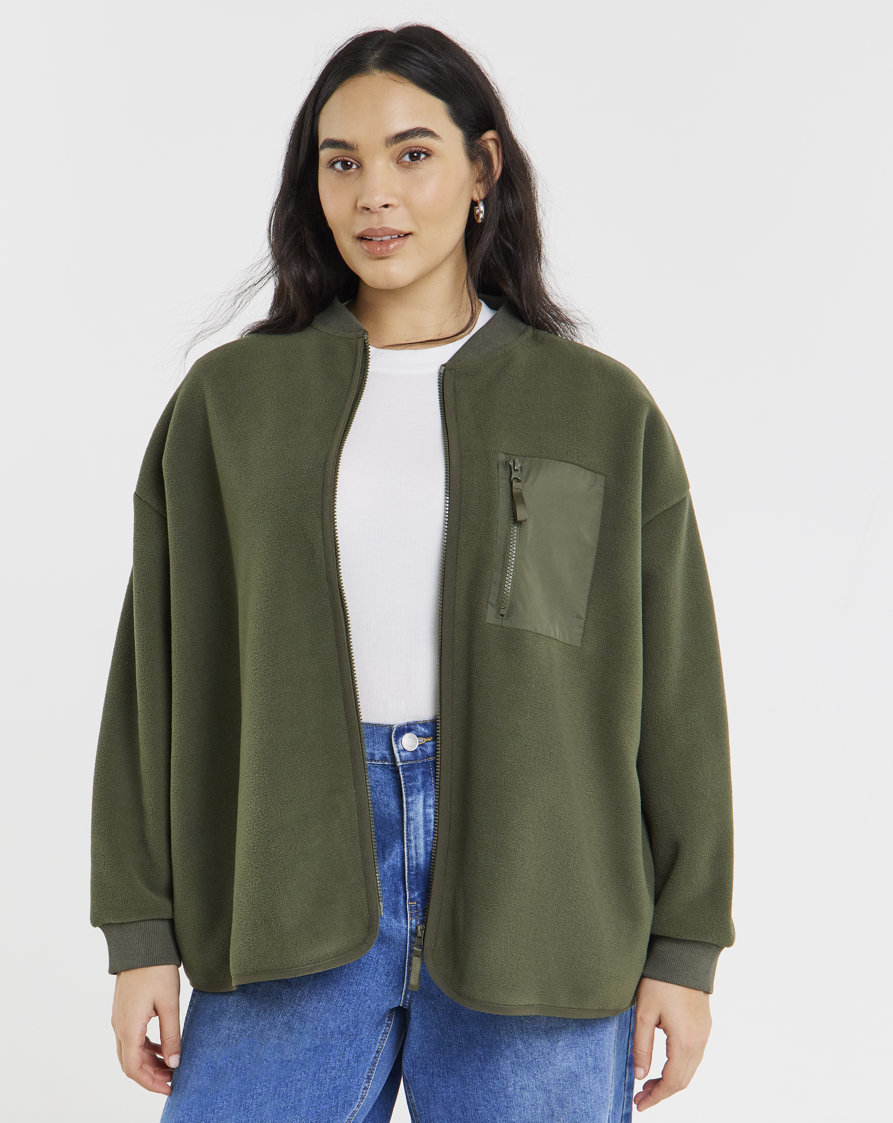 Micro Fleece Bomber Jacket