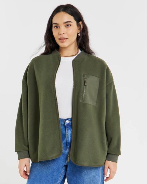 Micro Fleece Bomber Jacket