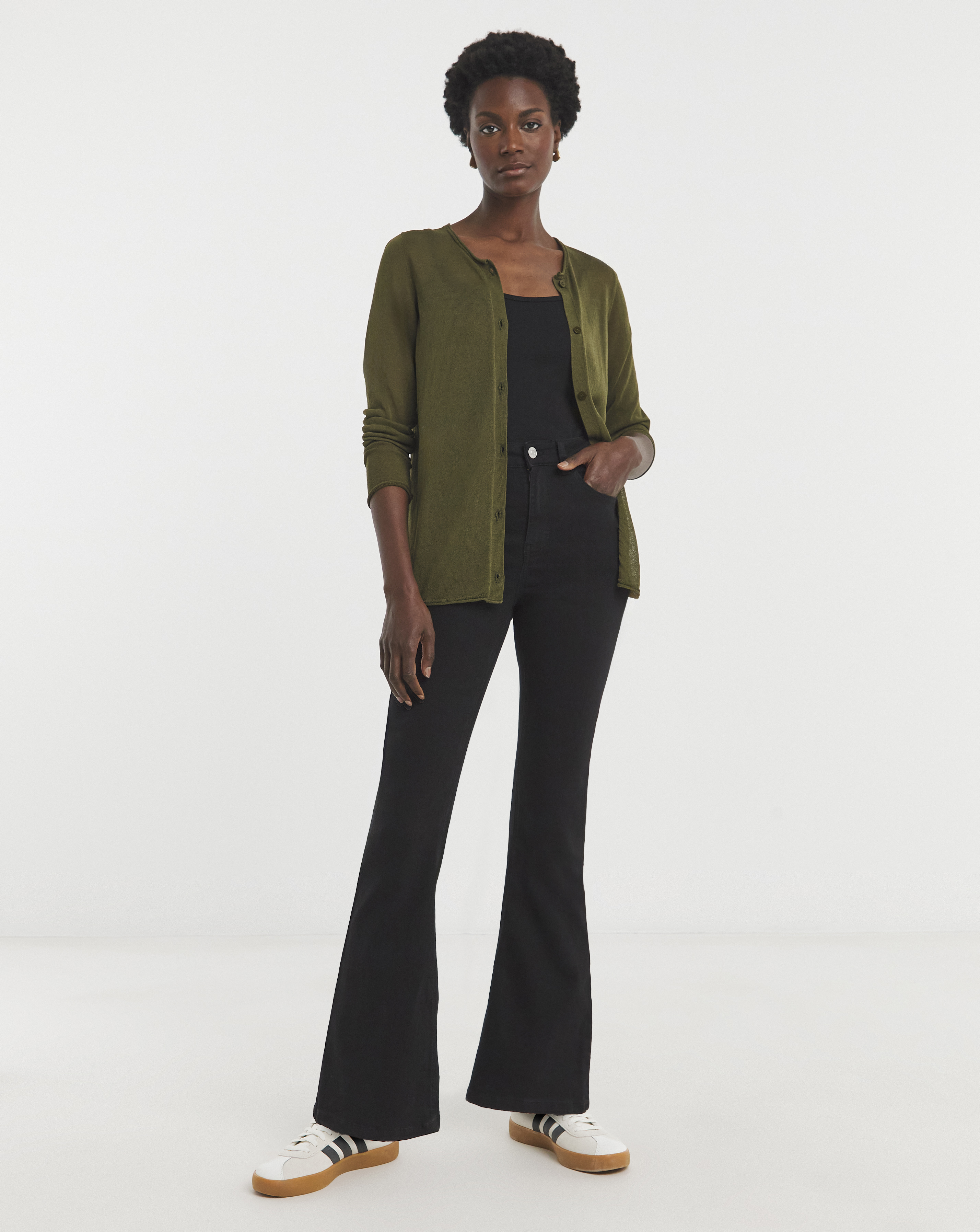 High Waist Super Soft Bootcut Jean