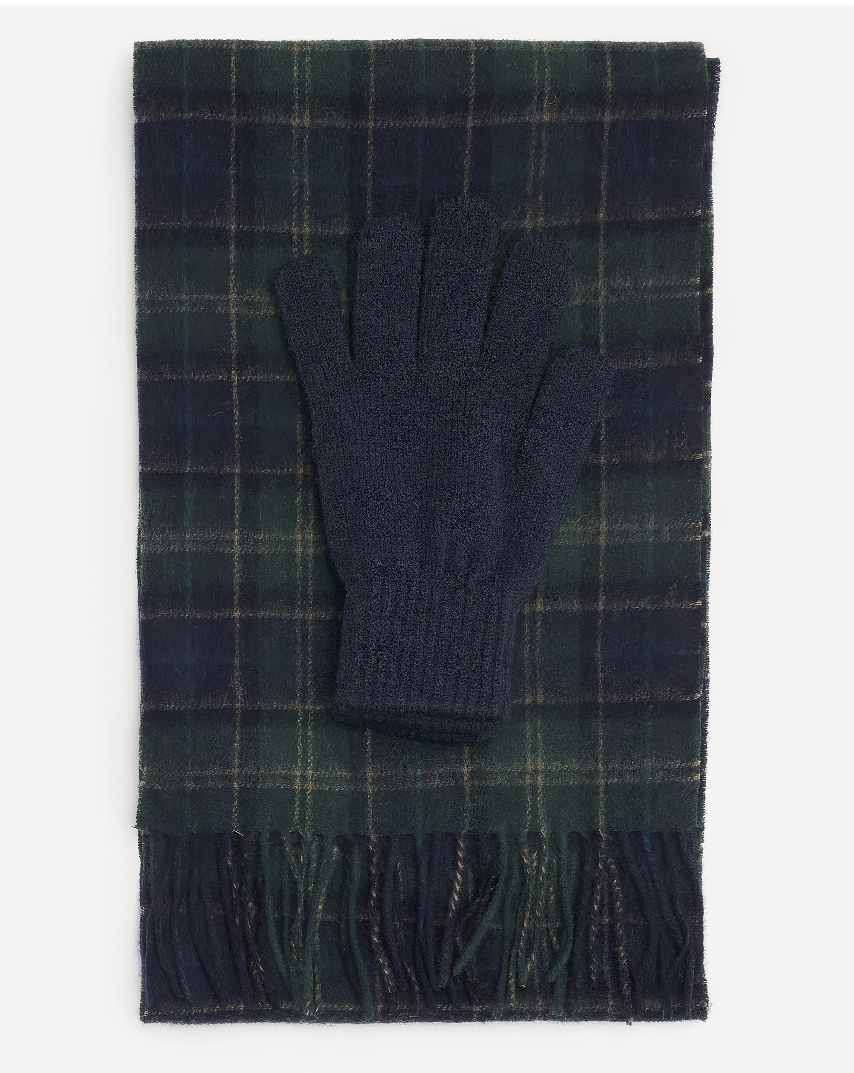 Barbour Tartan Scarf & Glove Gift Set