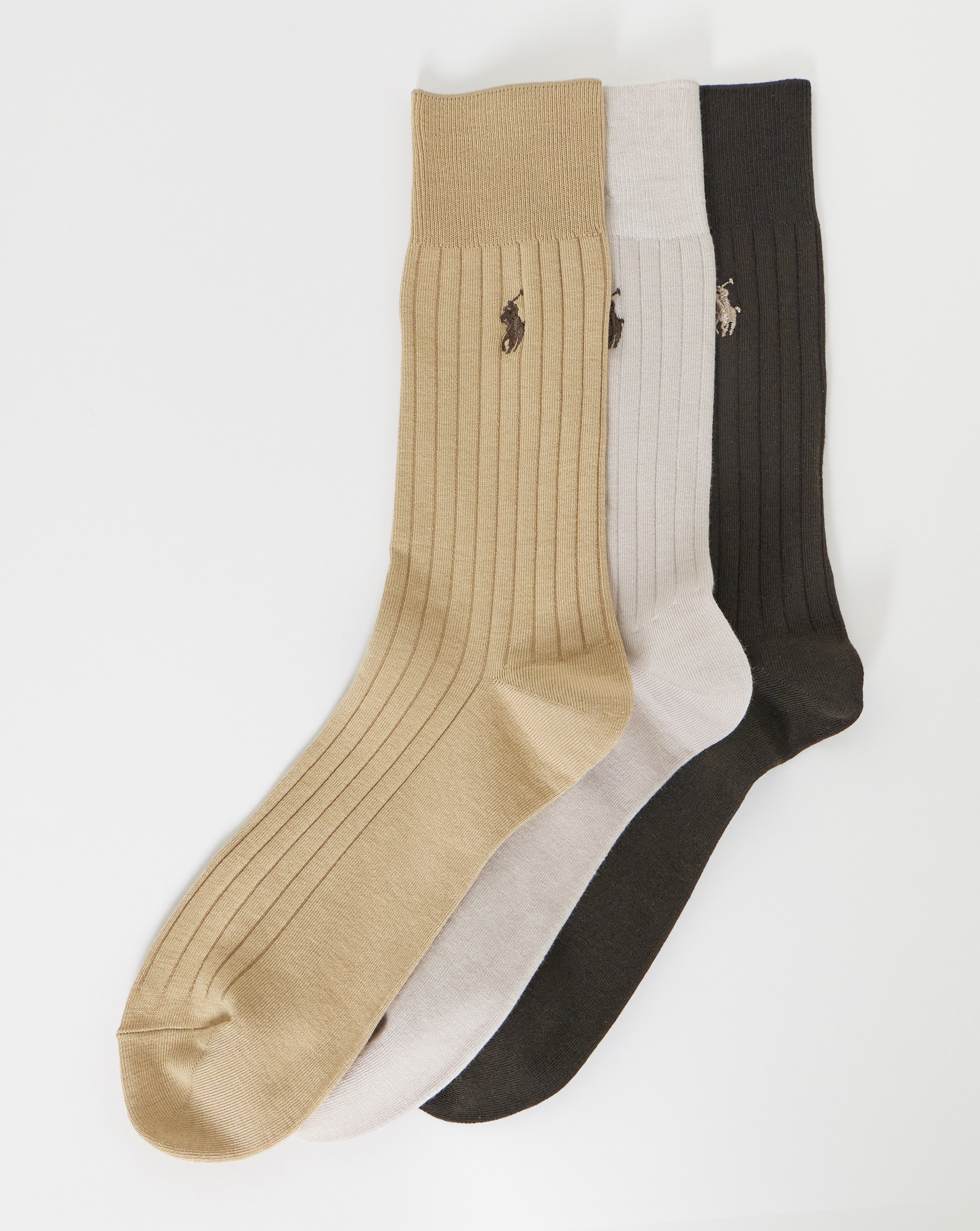Polo Ralph 3 Pack Rib Crew Sock