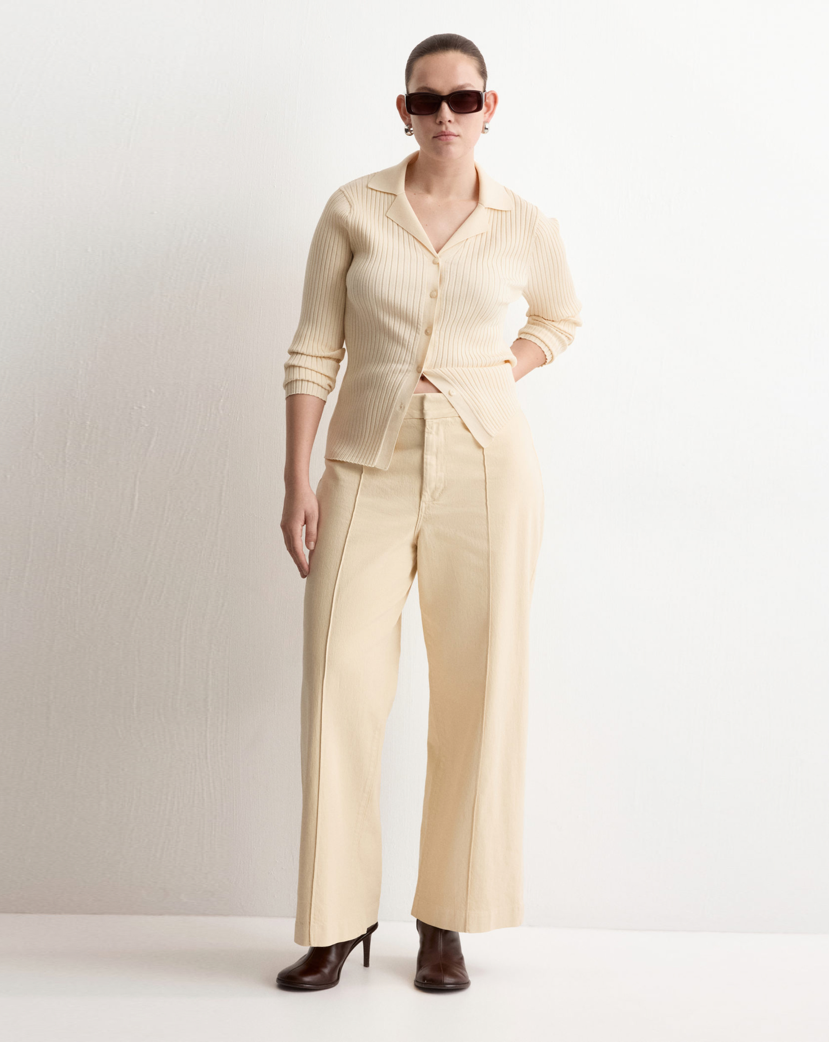 Mango Paloma High-waist wide leg jeans