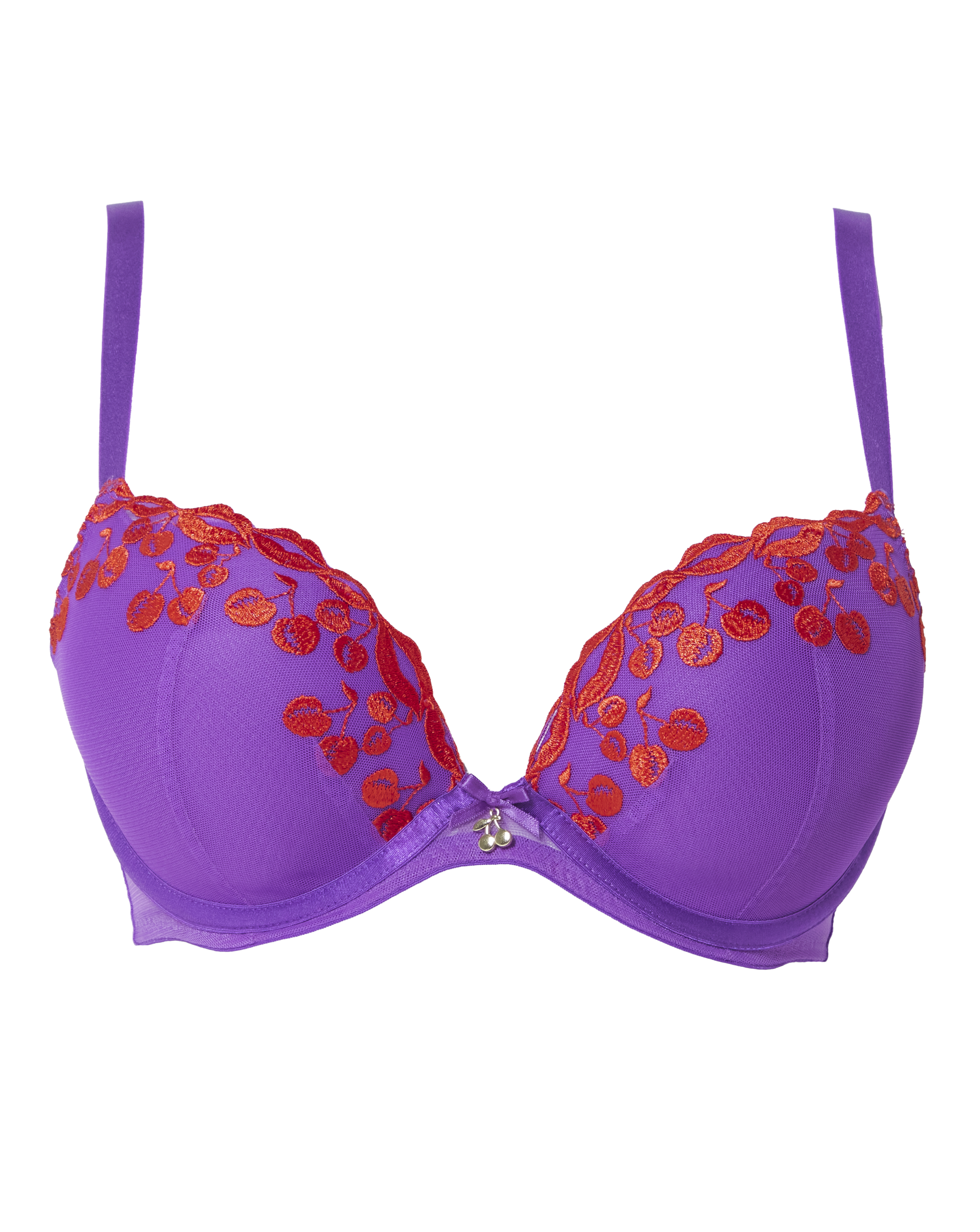 Ann Summers DD+ Cherry Kiss Plunge Bra In Bright purple | UK Size 32DD Women's