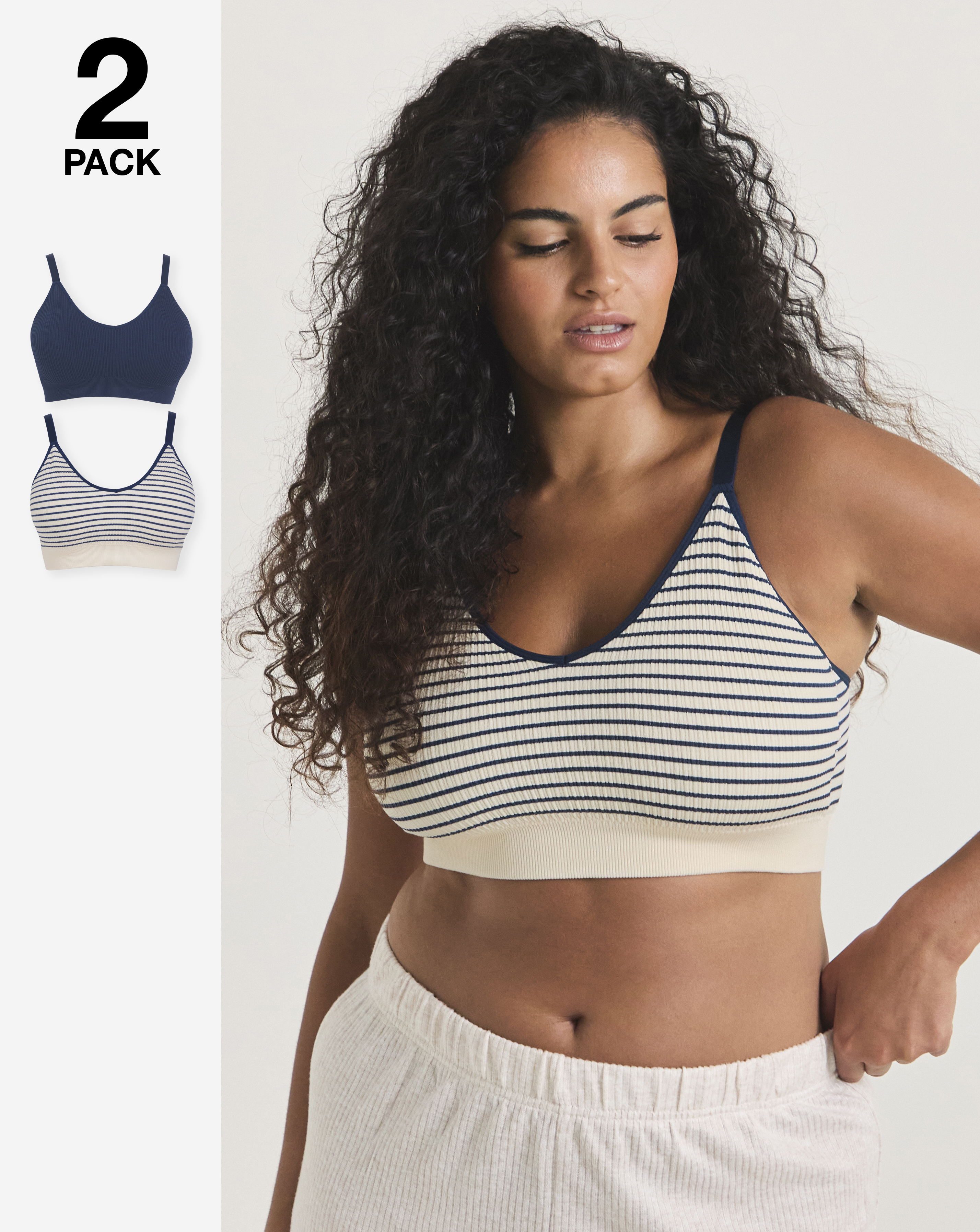 2 Pack Knitted Comfort Tops