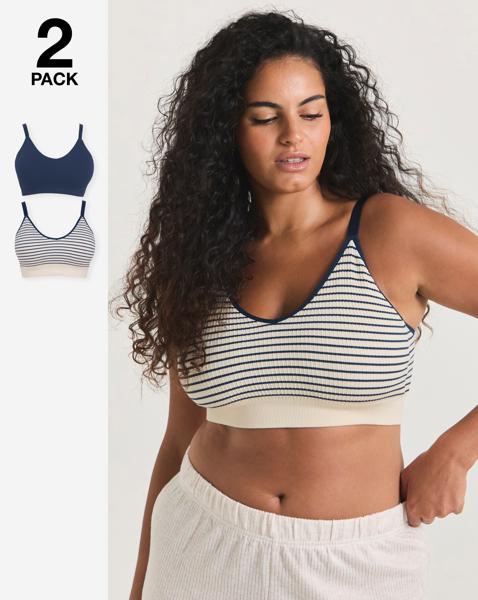 2 Pack Knitted Comfort Tops