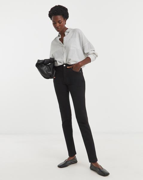 High Waist Super Soft Slim Leg Jean