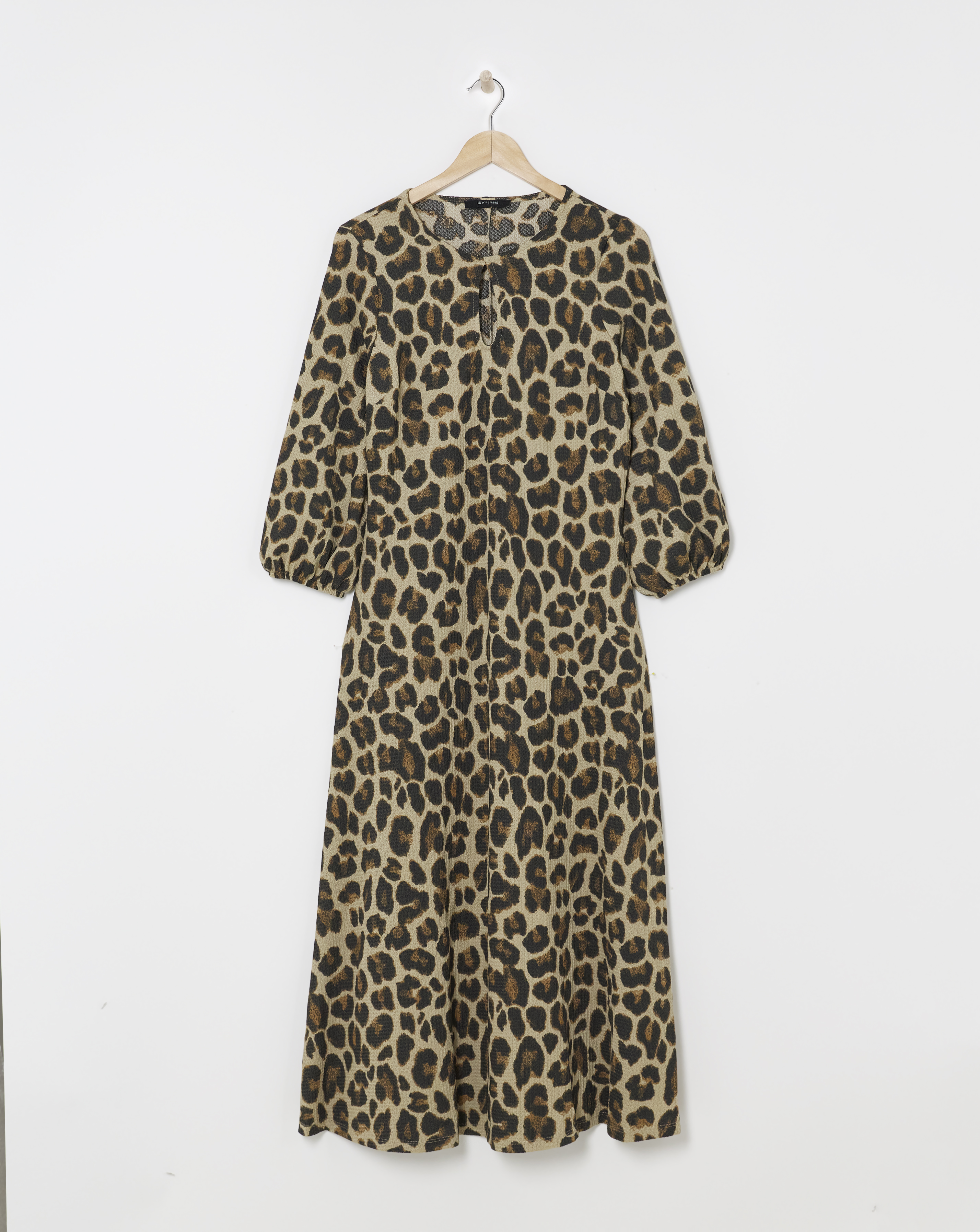 Textured Jersey Keyhole Maxi Dress