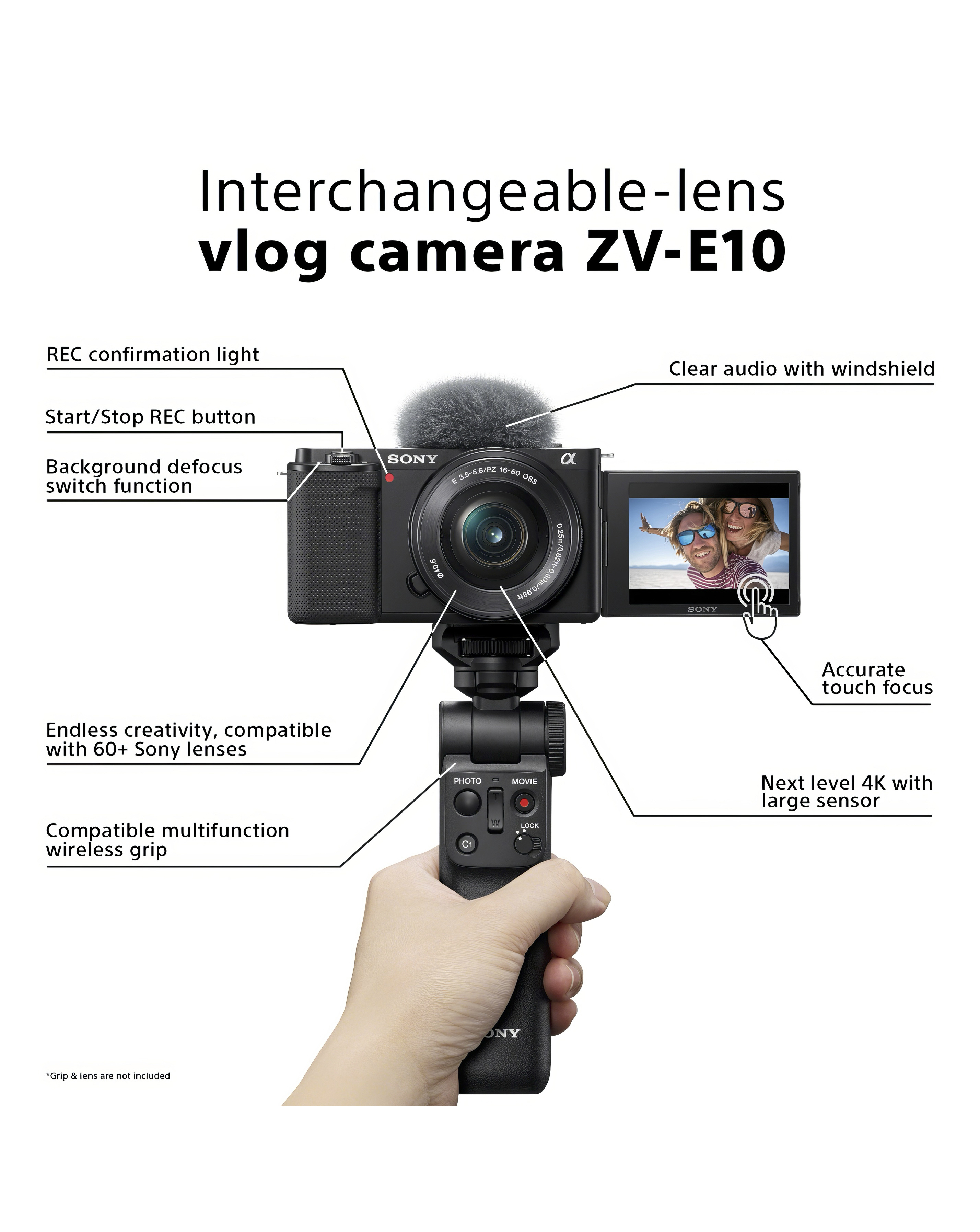 View 3 of Sony Alpha ZV-E10 changeable-Lens Camera